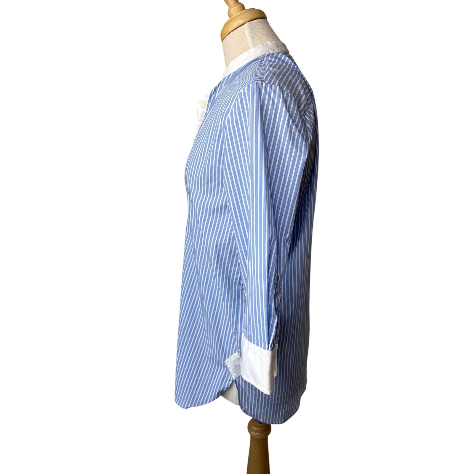 Other TUCKERNUCK The Shirt by Rochelle Behrens Blue White Blouse M Size M / US 6-8 / IT 42-44 - 3 Thumbnail