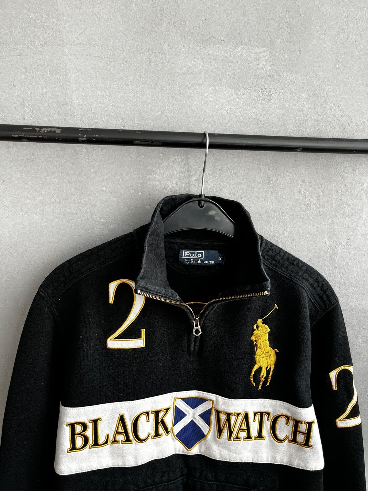 Polo Ralph Lauren × Ralph Lauren × Vintage Black watch Ralph Lauren vintage zip sweatshirt Size US S / EU 44-46 / 1 - 2 Thumbnail