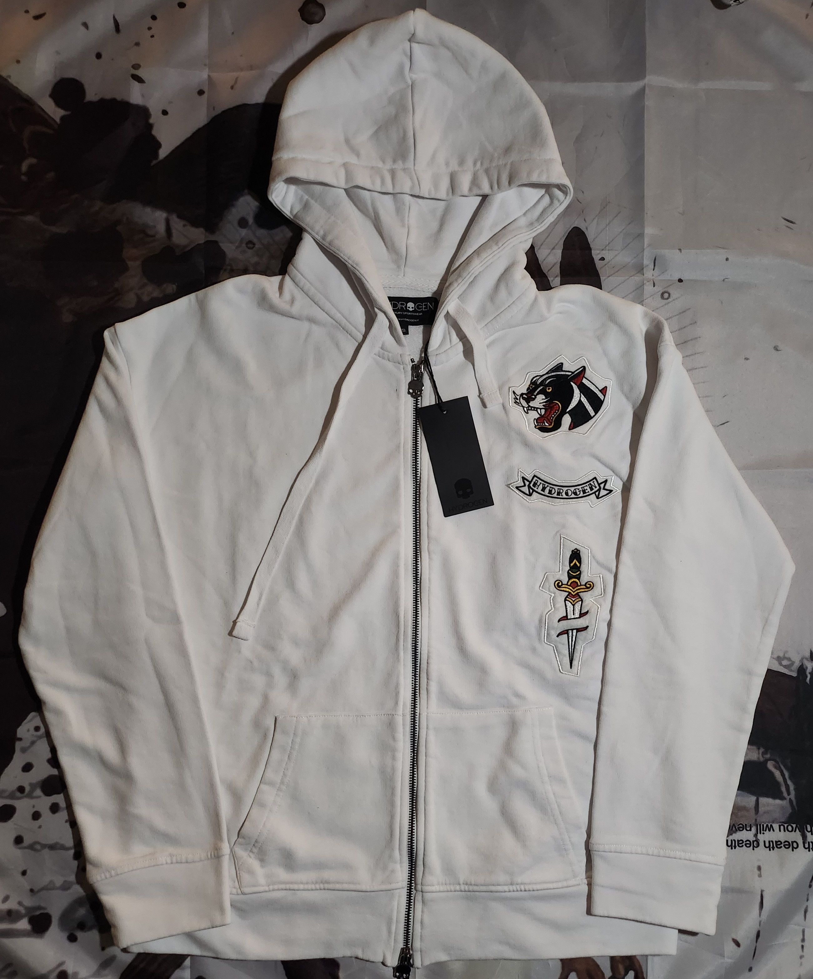 HYDROGEN Hydrogen Tattoo Double Zip Hoodie Size US S / EU 44-46 / 1 - 1 Thumbnail