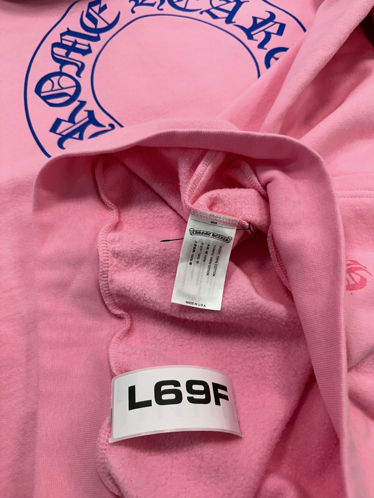 Chrome Hearts Chrome Hearts Floral Horseshoe Logo Hoodie Pink Blue Size US L / EU 52-54 / 3 - 5 Thumbnail