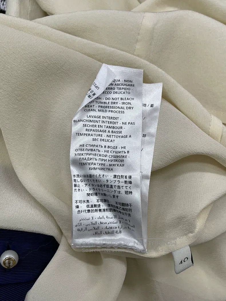 Gucci Gucci Beige little bee laced silk shirt Size S / US 4 / IT 40 - 7 Thumbnail