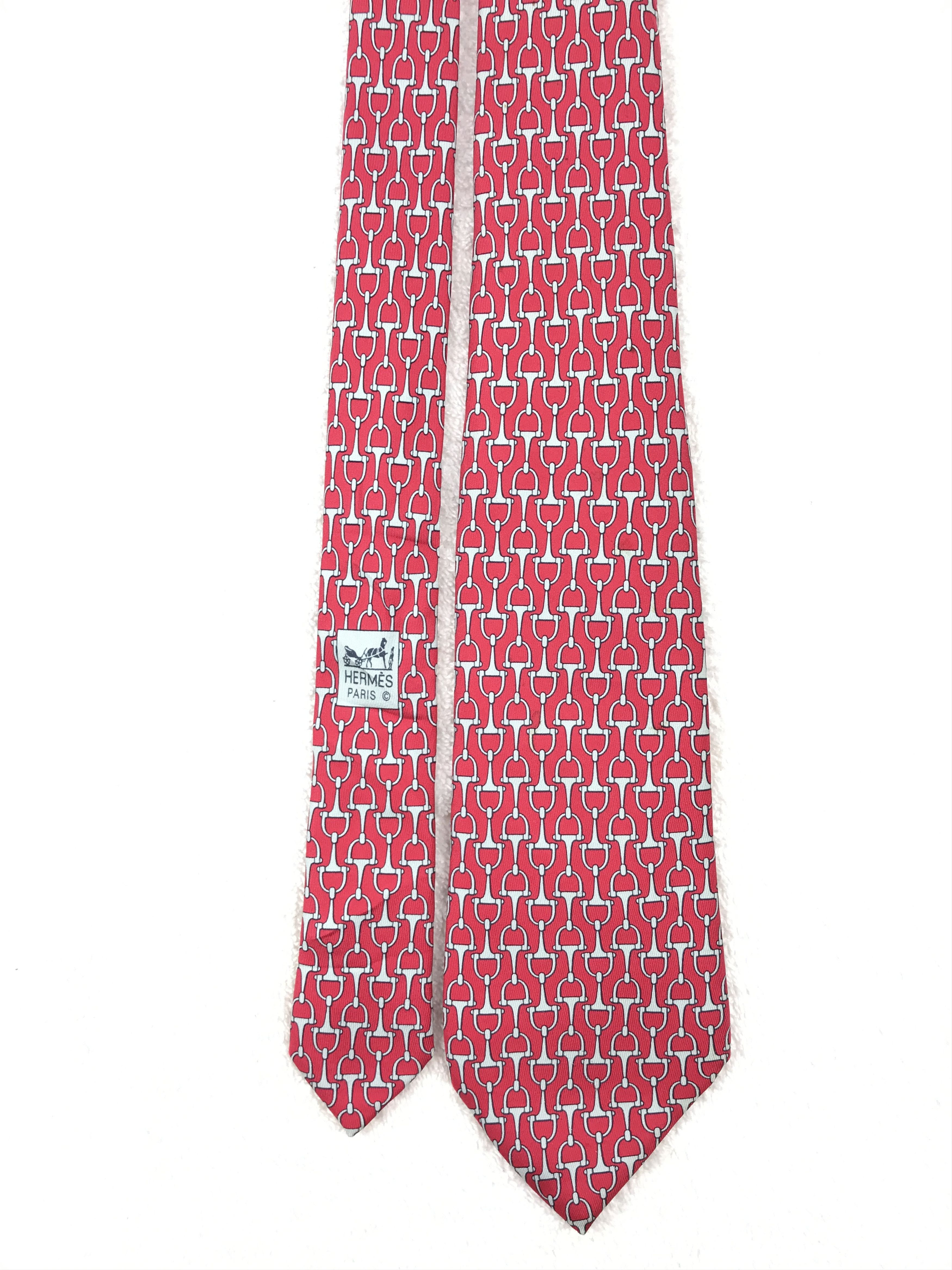 Hermes Vintage Hermes Silk Necktie Size ONE SIZE - 3 Thumbnail
