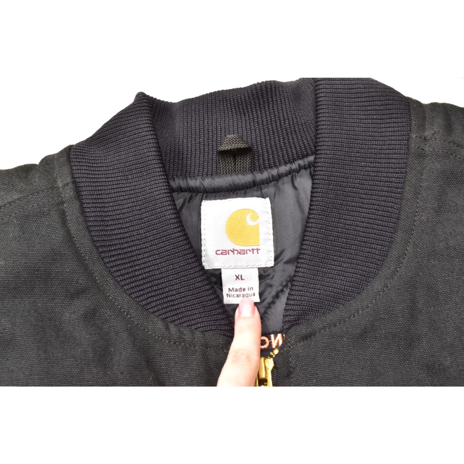 Carhartt VINTAGE Carhartt V01 Duck Vest Black Arctic Quilt Lined Men's XL Quilted Vest with Logo Canvas See Logo Black Quilted Lined Warmth 300 Size US XL / EU 56 / 4 - 5 Thumbnail