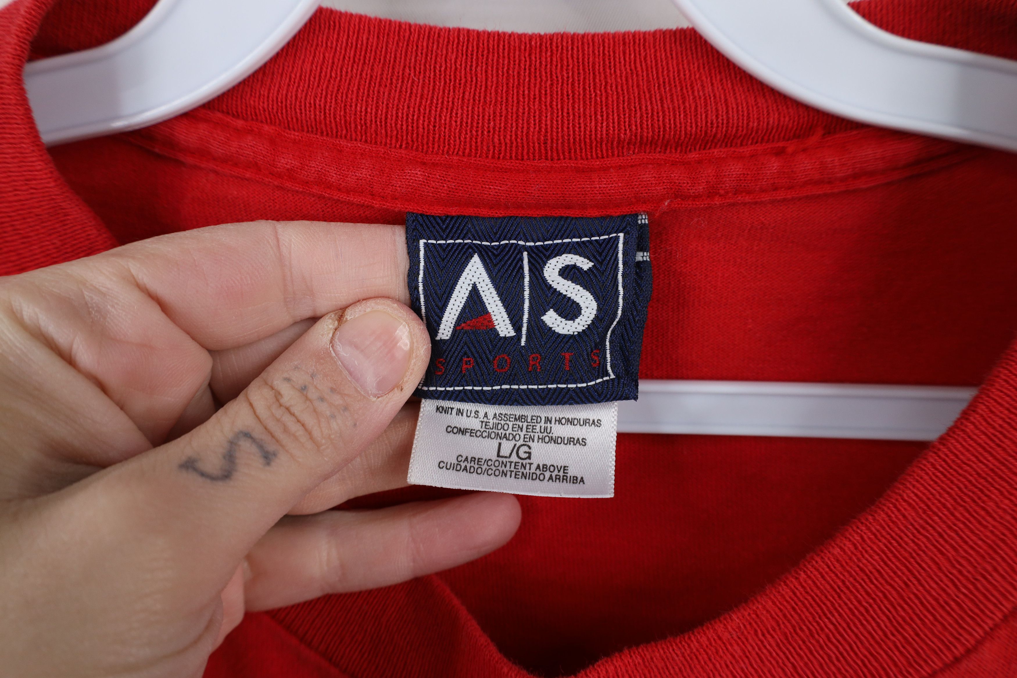 Vintage Vintage 90s Ohio State University Long Sleeve T-Shirt Red Size US L / EU 52-54 / 3 - 7 Thumbnail
