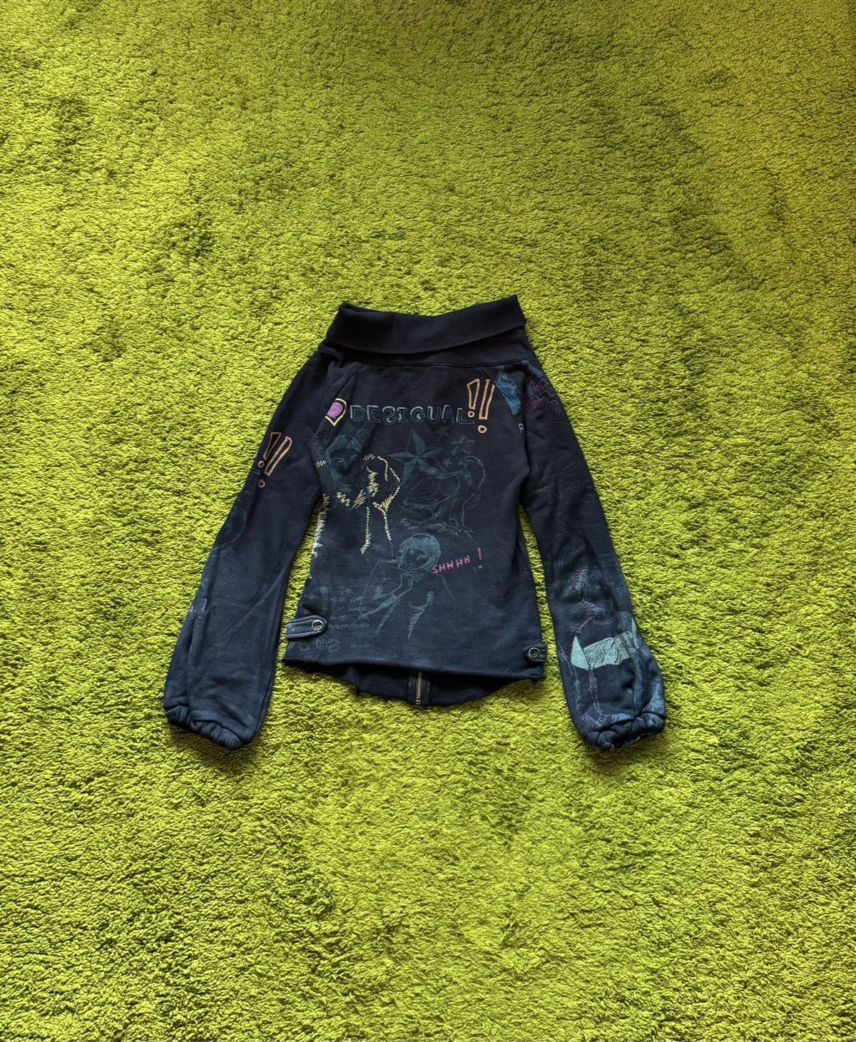 Desigual Desigual avant garde patchwork graphic zip sweatshirt Size XS / US 0-2 / IT 36-38 - 2 Thumbnail
