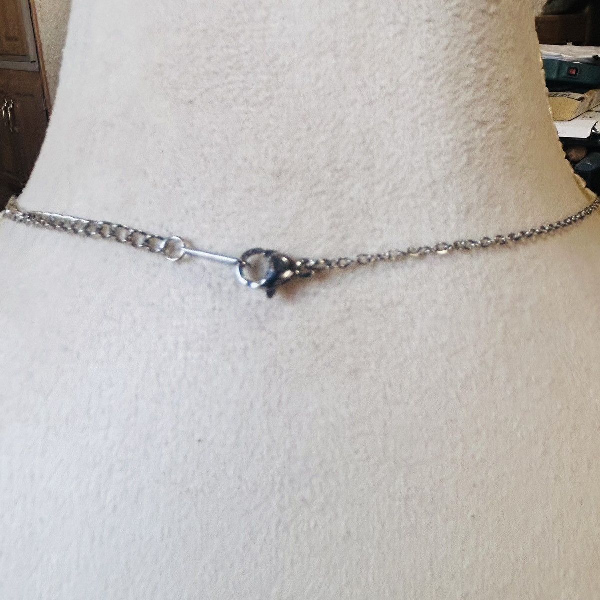Handmade Handcrafted larvikite Czech glass pearl crystal necklace set Size ONE SIZE - 7 Thumbnail