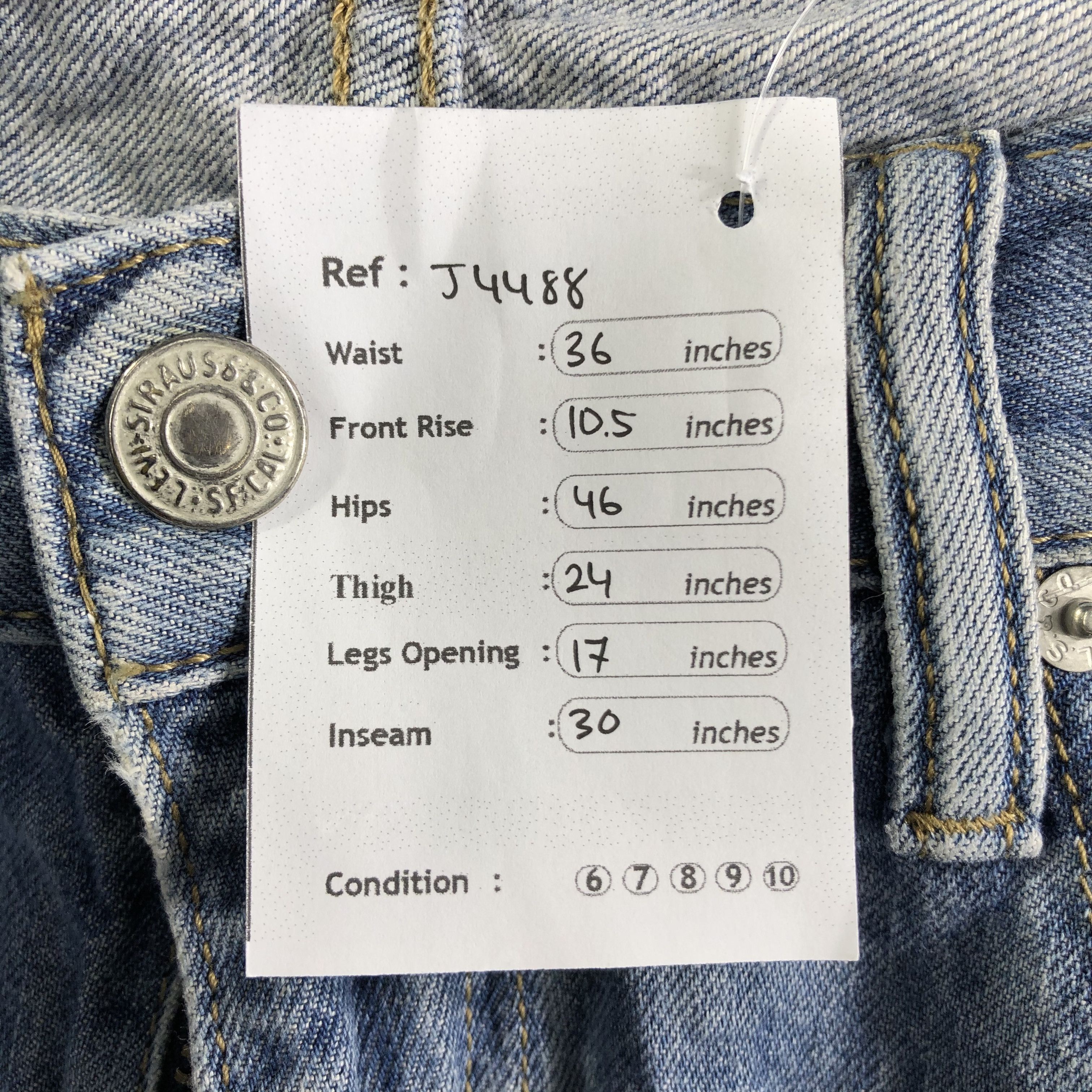 Levi's Vintage Levis 559 Jeans-J4488 Size US 36 / EU 52 - 12 Thumbnail
