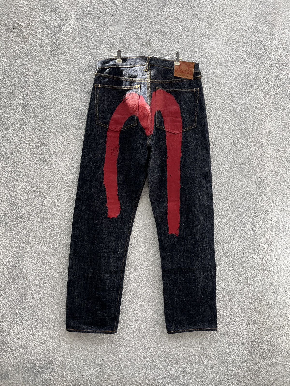 Evisu 2000’s Evisu Brushstroke Daicock Selvedge Jeans Size US 34 / EU 50 - 1 Thumbnail