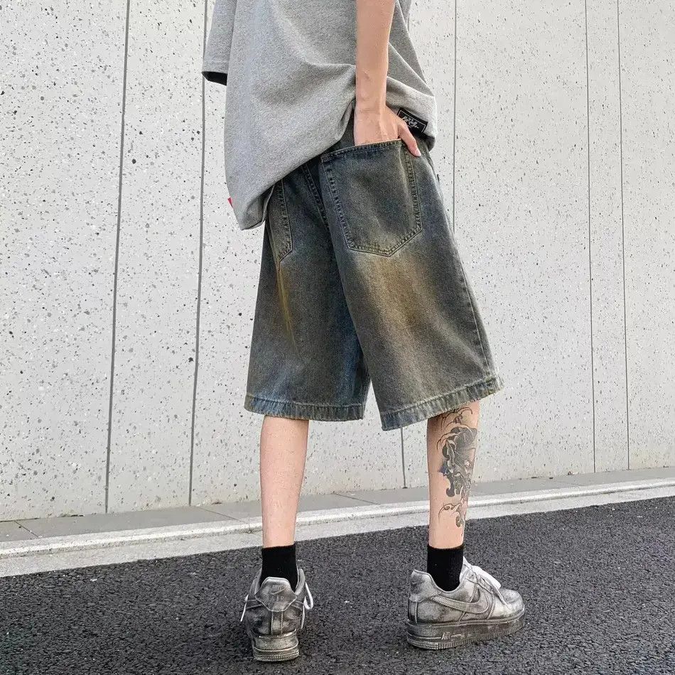 Japanese Brand Retro loose wide leg denim shorts Size US 32 / EU 48 - 2 Thumbnail