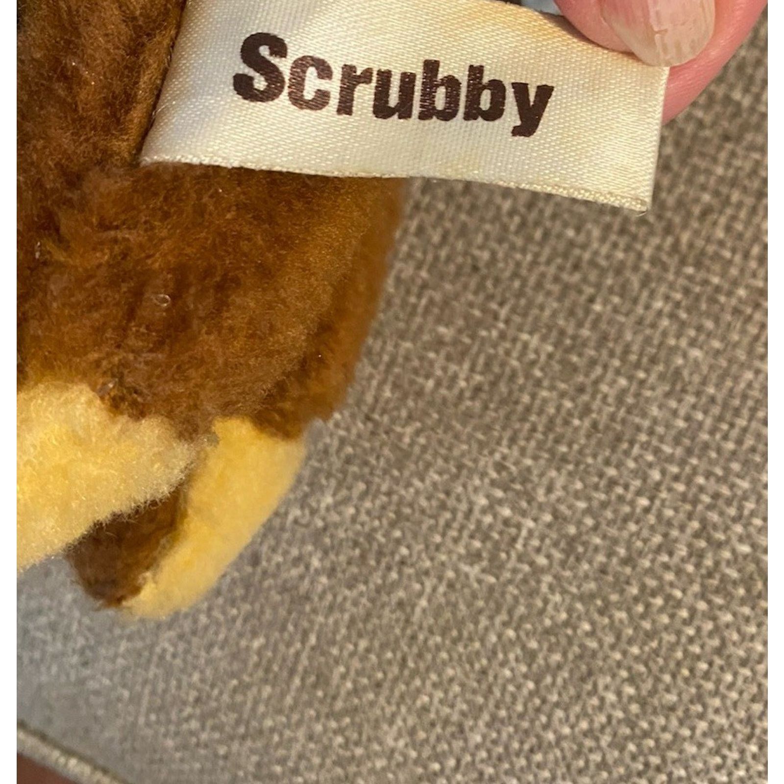 Vintage Vintage 80s Russ Berrie "Scrubby" Stuffed Bear Animal Size ONE SIZE - 5 Thumbnail