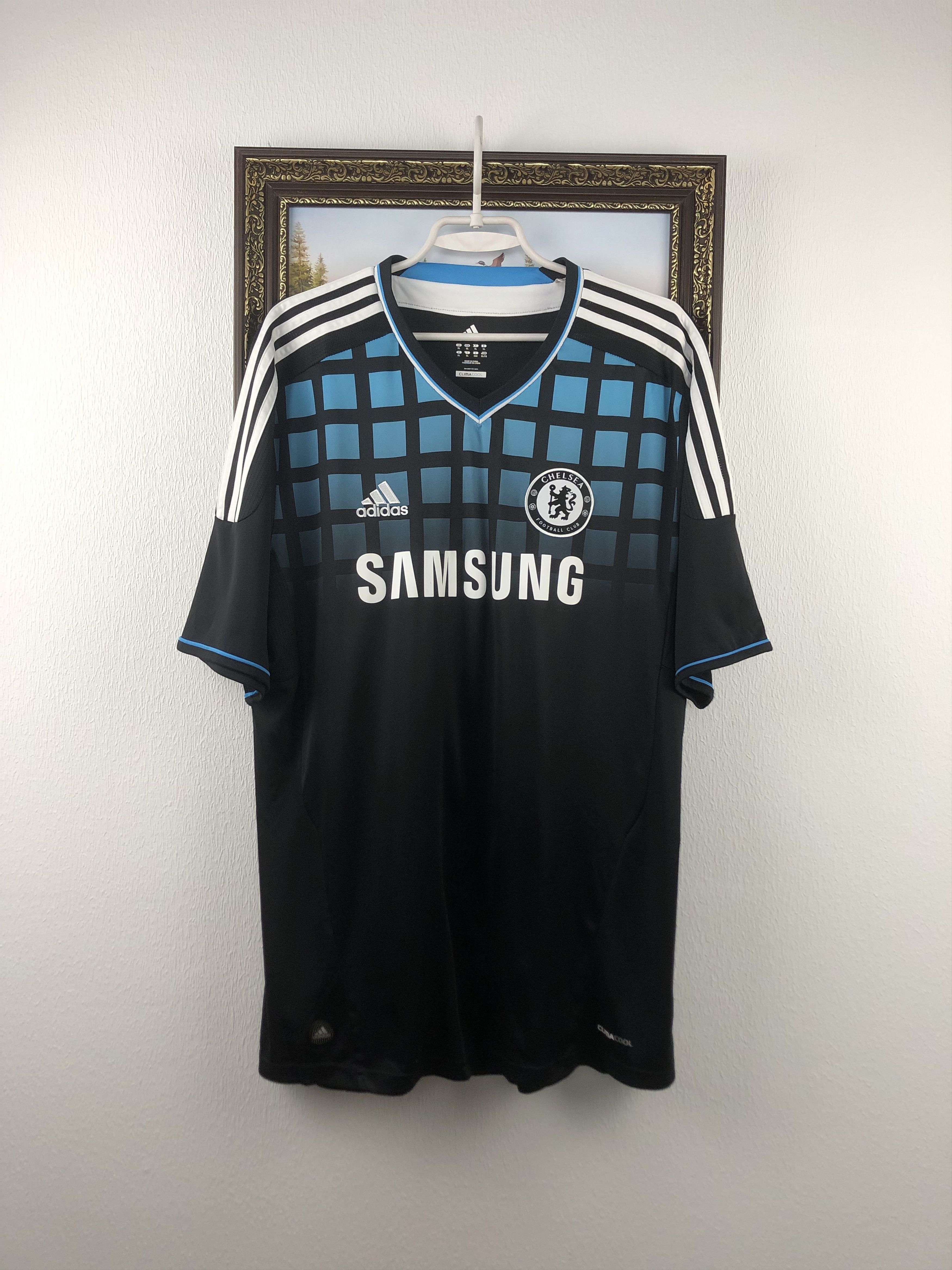 Adidas Chelsea Away football shirt 2011 Soccer Adidas Jersey Trikot Size US XL / EU 56 / 4 - 1 Thumbnail
