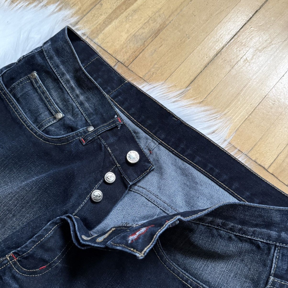 Dirk Bikkembergs 📌 Vintage Y2K Dirk Bikkembergs Baggy Soccer Washed Jeans Size US 33 - 9 Thumbnail
