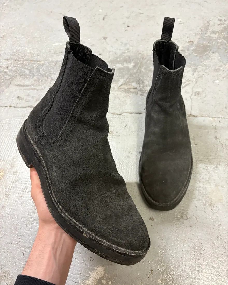 Vintage × Yeezy Yeezy Season 6 Black Suede Leather Chelsea Boots Size US 9 / EU 42 - 1 Thumbnail