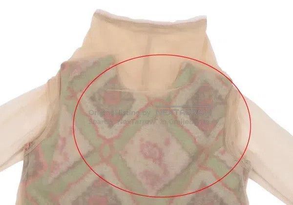 Comme des Garcons Comme Des Garcons Beige vintage floral design sheer top Size S / US 4 / IT 40 - 4 Thumbnail