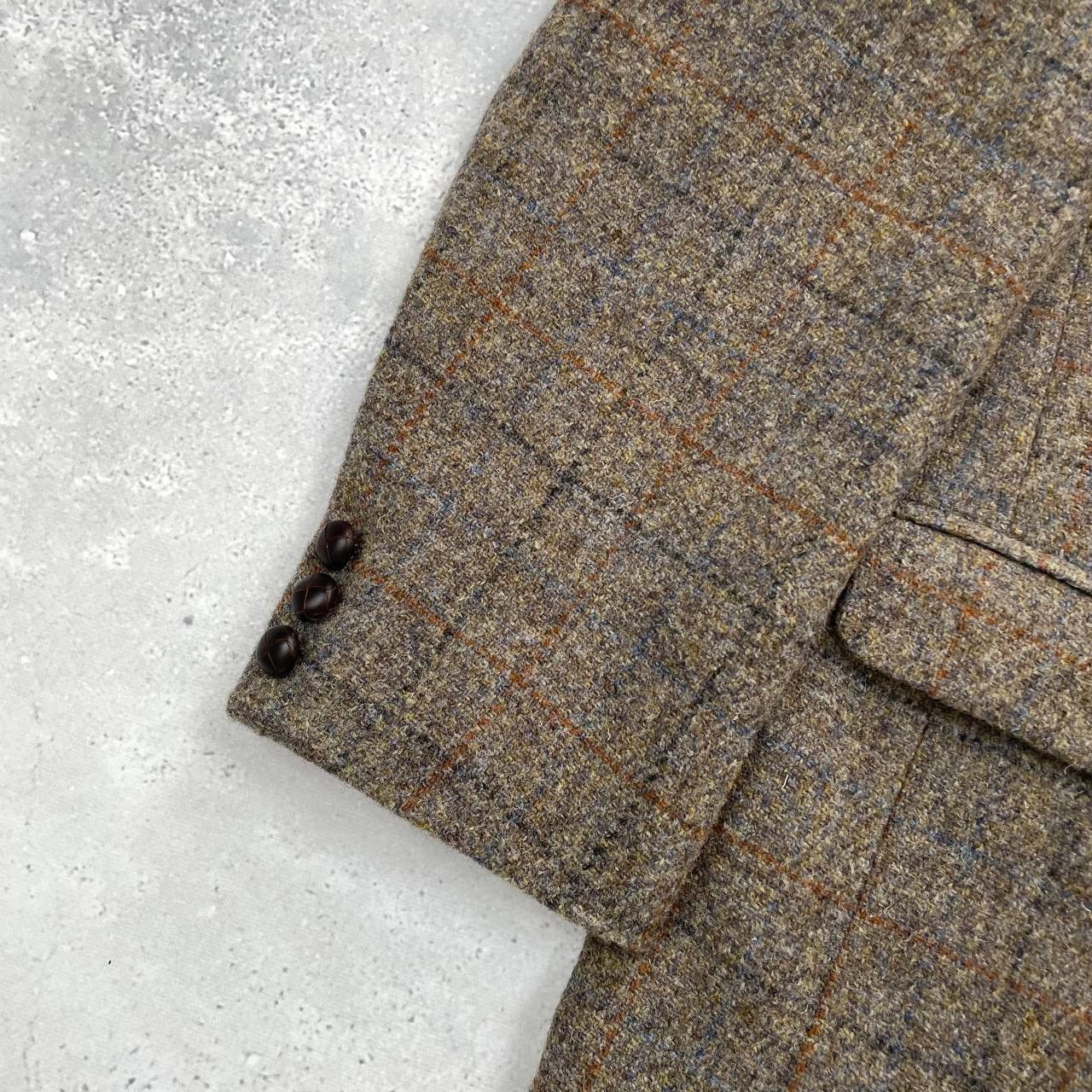 Harris Tweed Vintage Harris Tweed Walbusch Wool Blazer Gray Size 29 Size 52R - 8 Thumbnail