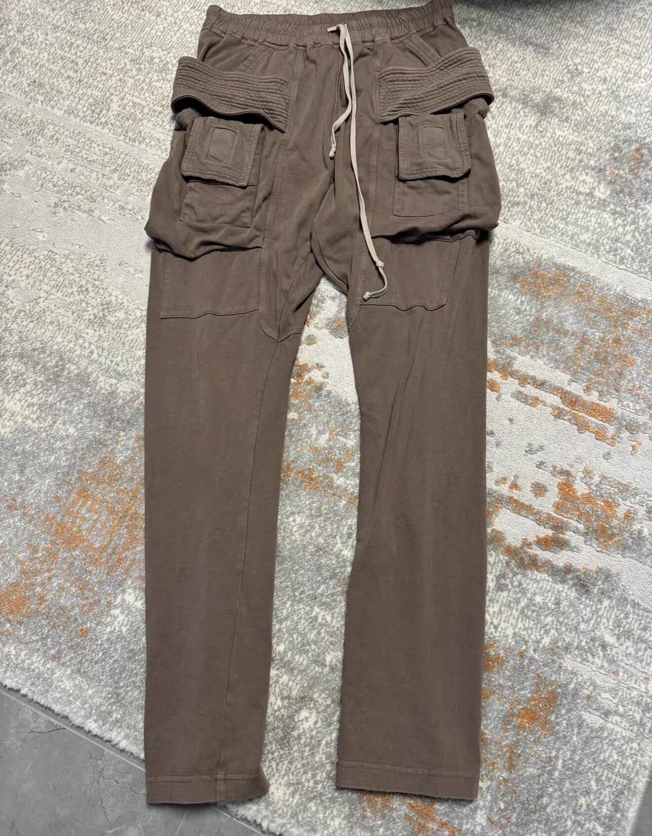 Rick Owens Drkshdw Rick Owens DRKSHDW Mastodon Cargo Pants Dust RIG Fabric Size US 34 / EU 50 - 1 Thumbnail