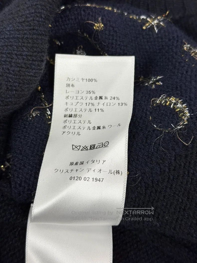 Dior Dior Black and blue gold silk moon phase black cashmere sw Size XXS / US 00 / IT 34 - 5 Thumbnail
