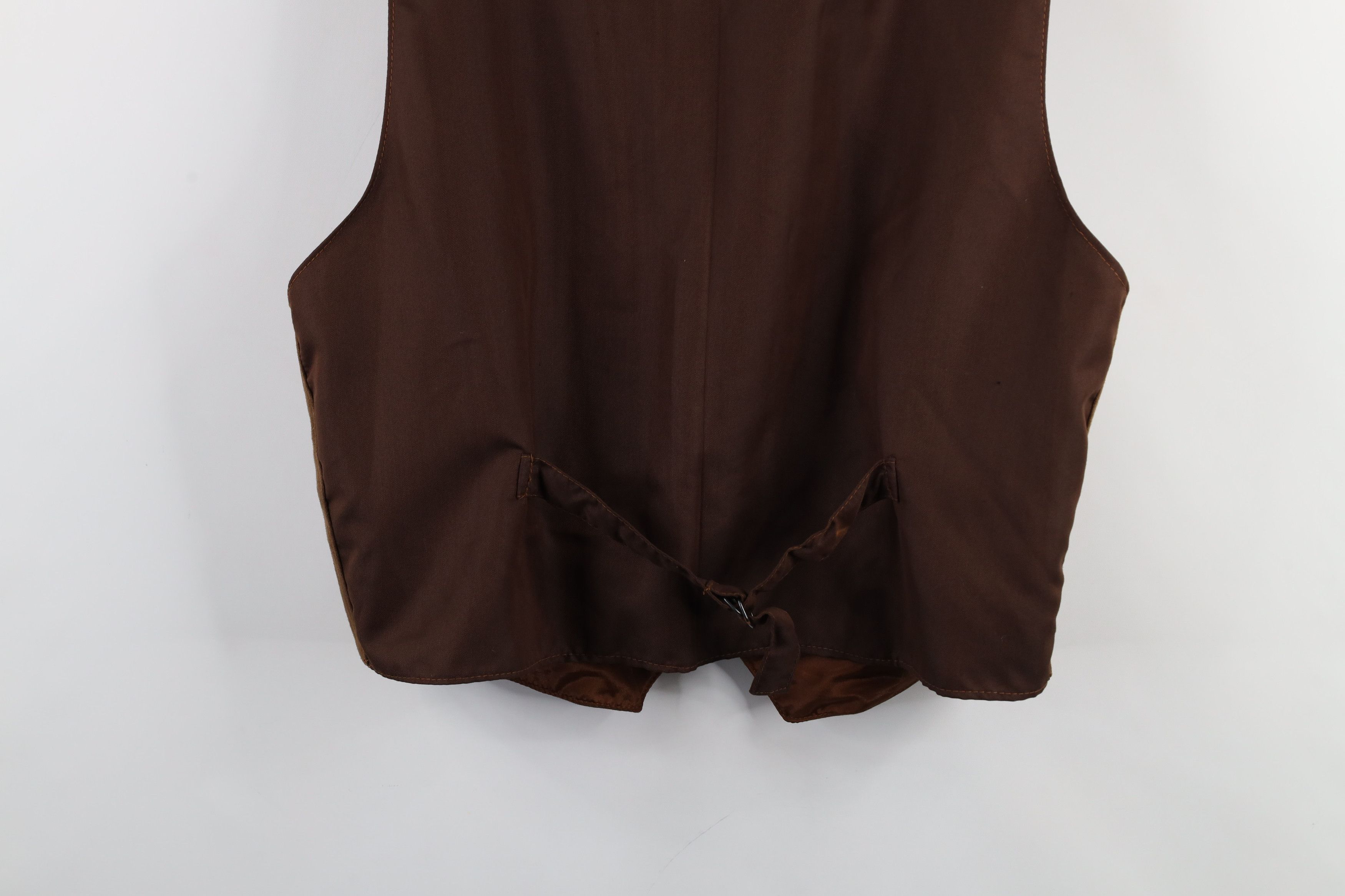 Vintage Vintage 90s Streetwear Suede Leather Buckle Back Vest Jacket Size US XXL / EU 58 / 5 - 15 Thumbnail