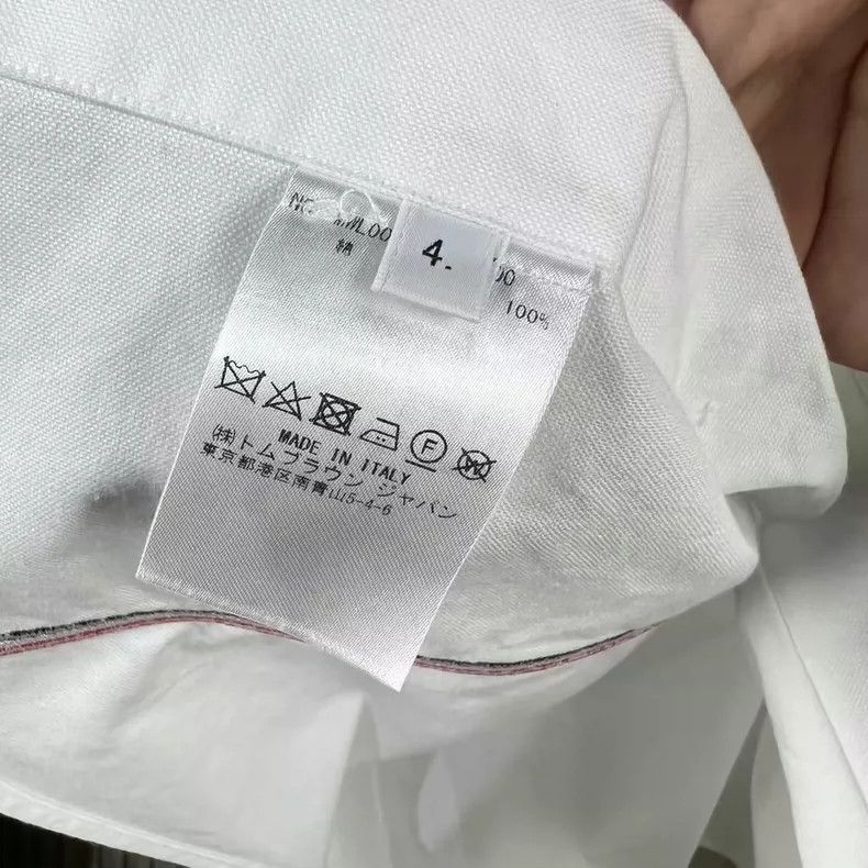 Thom Browne Thom browne Embroidered shirt with colorful stripes 2504-Ne Size US XL / EU 56 / 4 - 7 Thumbnail