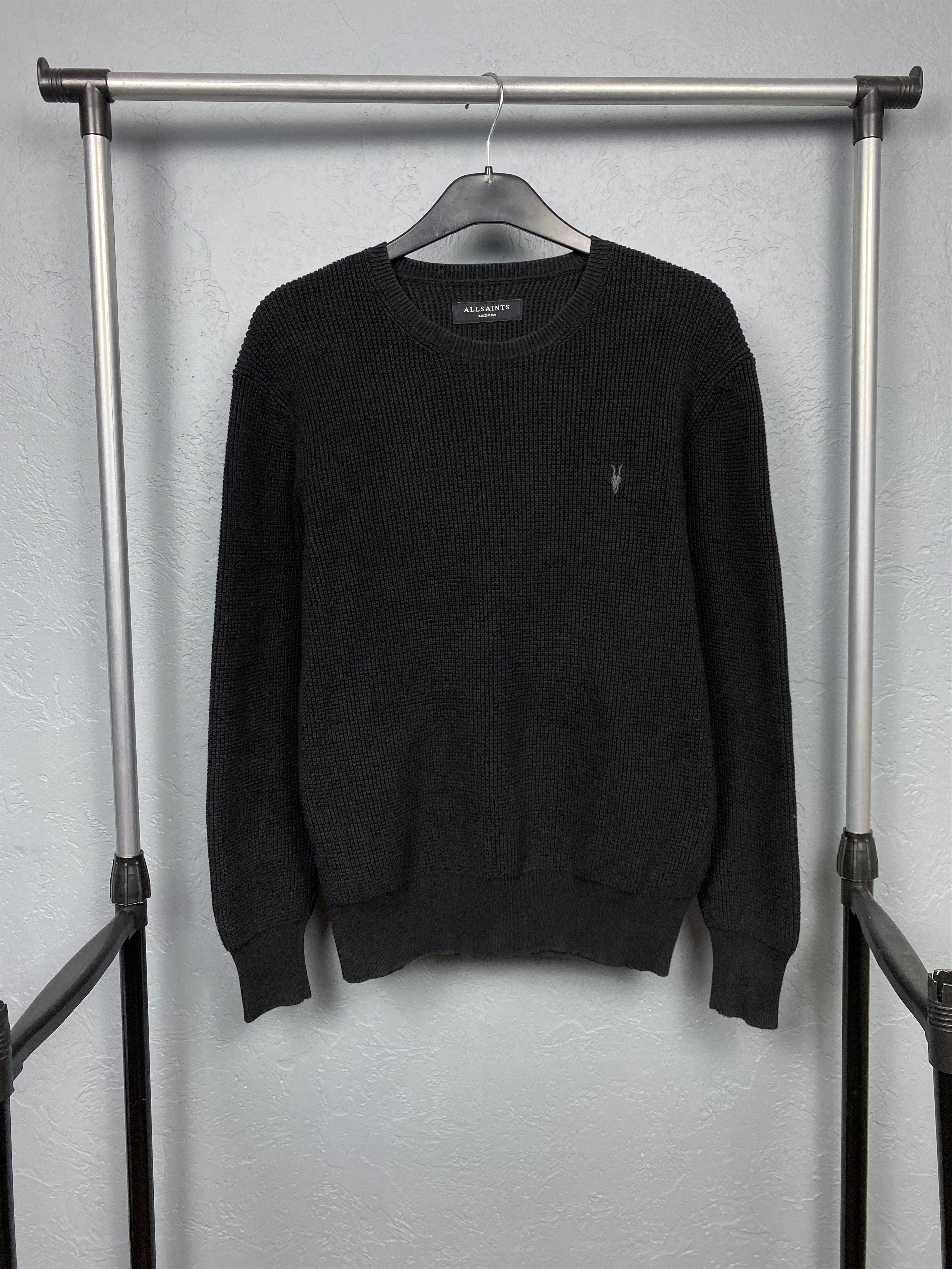 Allsaints Mens Trias Crew Neck Knit Sweater