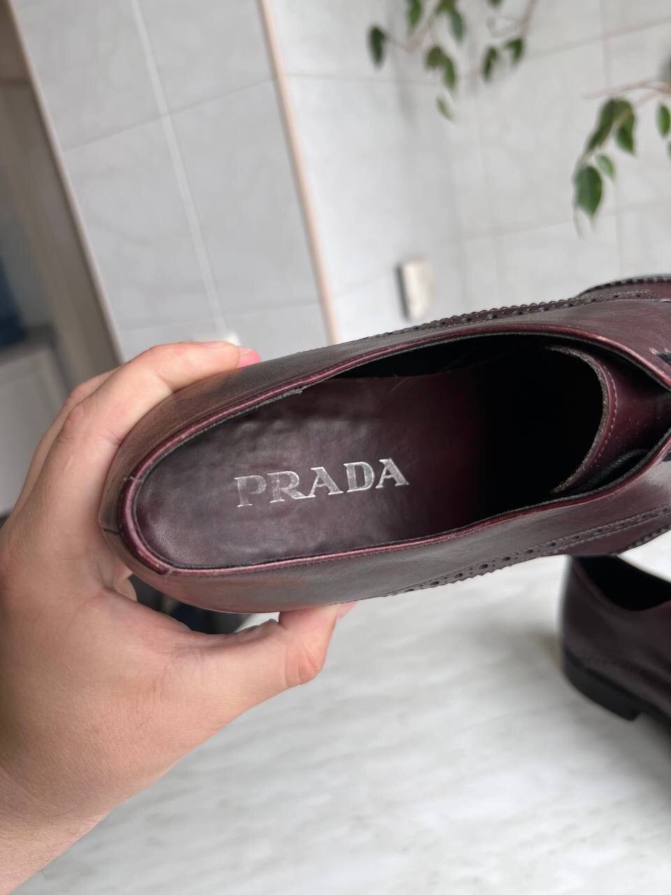 Prada × Vintage PRADA Brogue Oxfords Vintage y2k luxury grunge archive Size US 9 / EU 42 - 19 Thumbnail