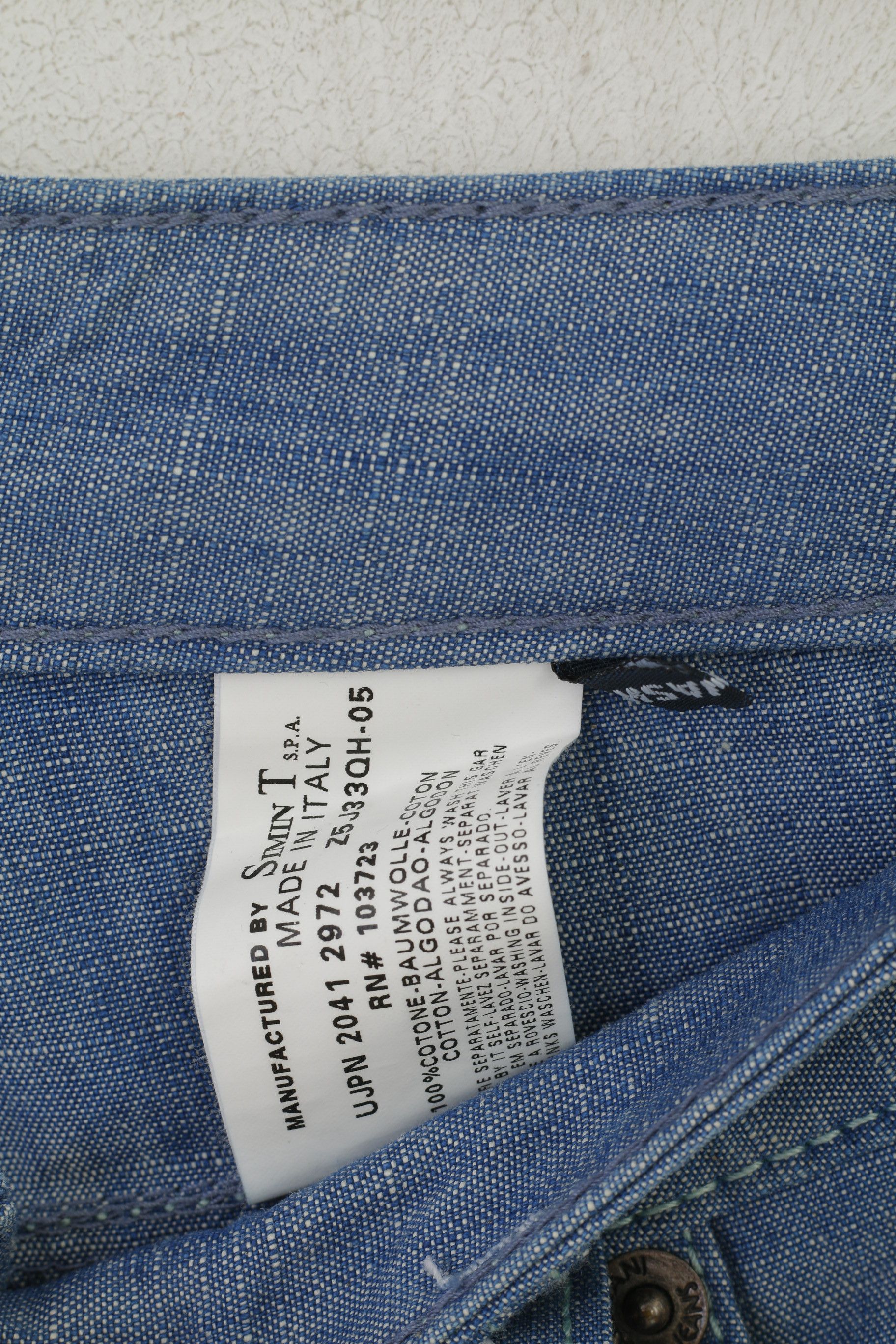 Armani Armani Jeans Women 27 Trousers Blue Cotton Italy 8031 Size 27" / US 4 / IT 40 - 4 Thumbnail