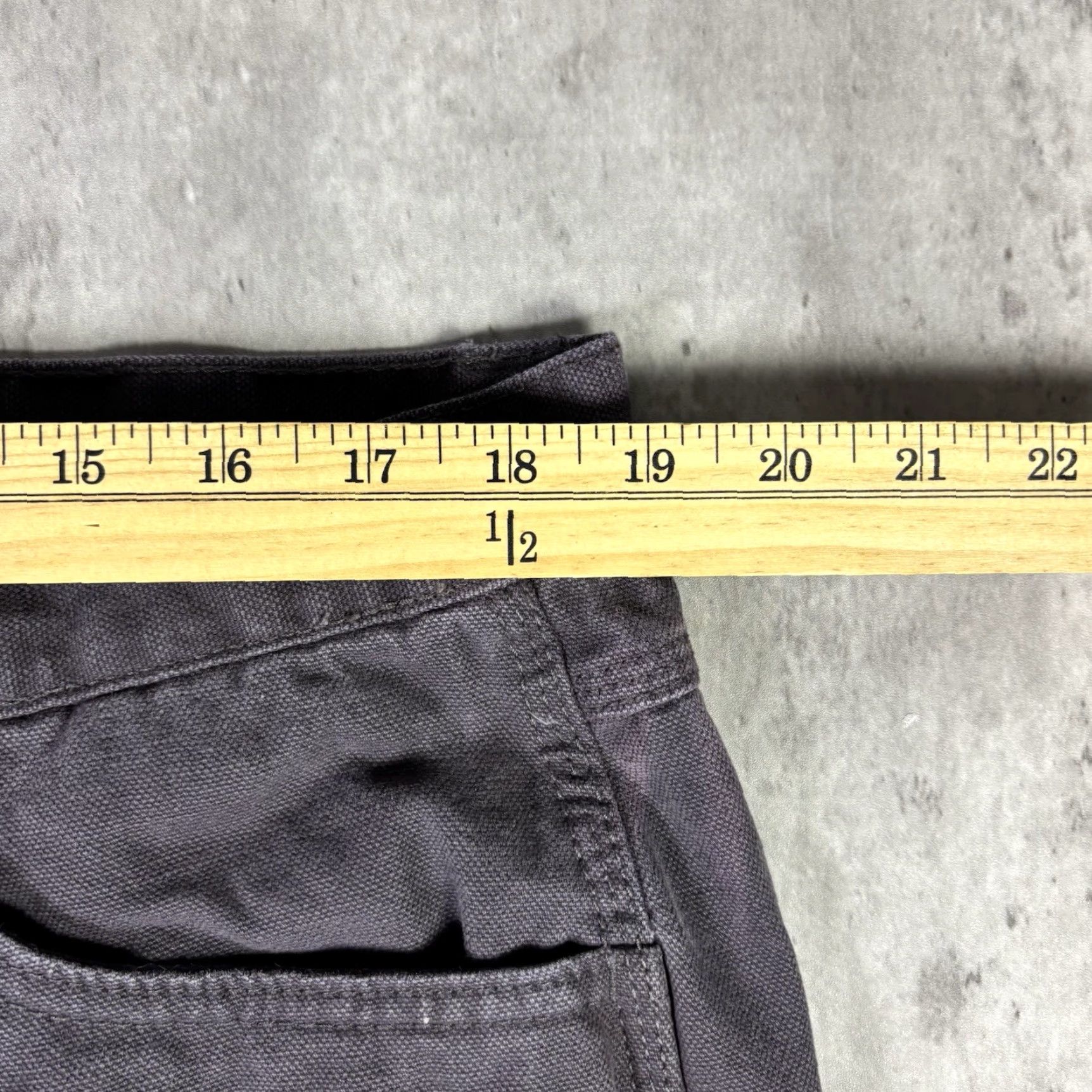 Dickies Dickies 874 Heavyweight Carpenter Pants Workwear Mens 38x29 Gray Canvas Cotton Regular Straight Front Zip Size US 38 / EU 54 - 5 Thumbnail