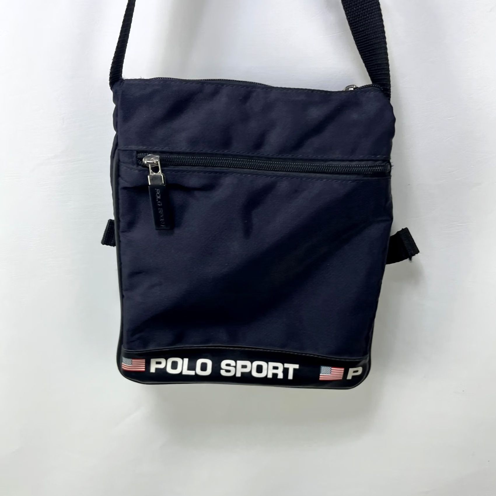 Vintage VINTAGE Polo Sport Ralph Lauren Crossbody Messenger Bag 90s Medium Black Nylon Outdoor Size US M / EU 48-50 / 2 - 4 Thumbnail