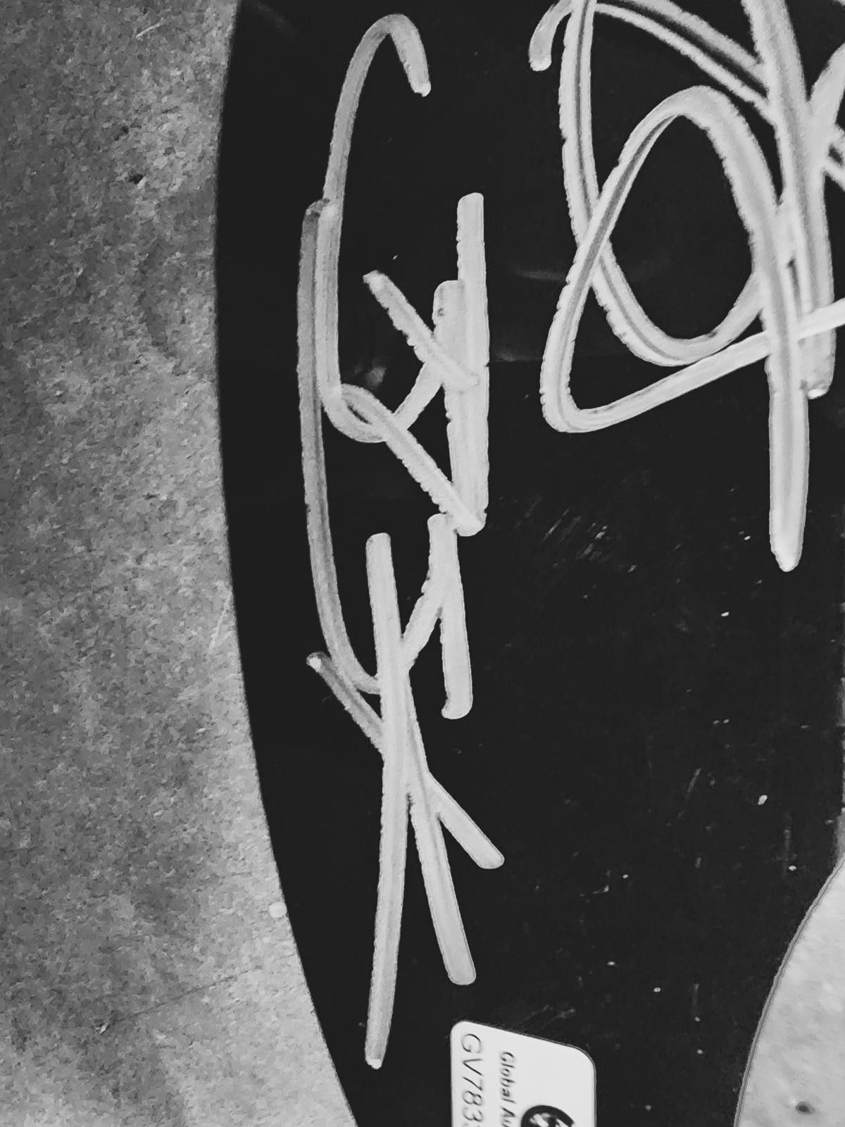 Unknown London Blake Shelton Miranda Lambert signed guitar pick guard. COA Size ONE SIZE - 3 Thumbnail