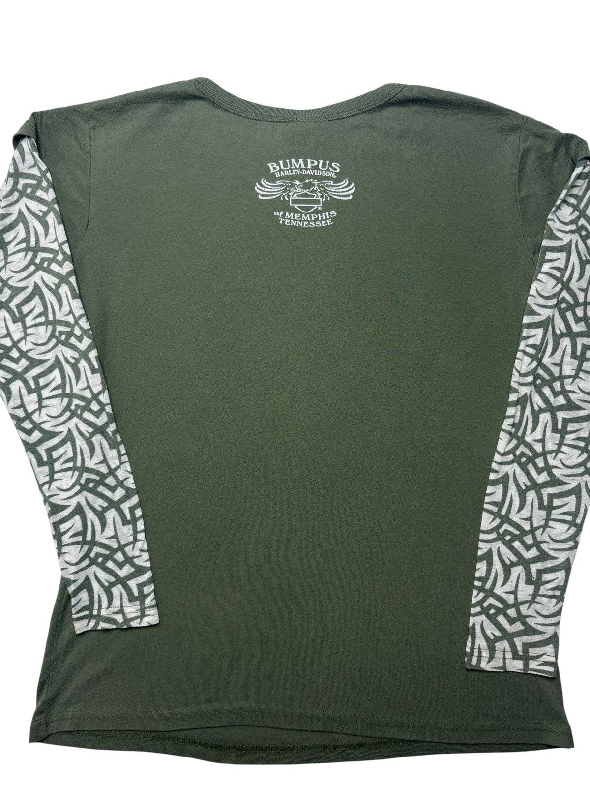 Harley Davidson Y2K 2008 Harley Davidson Tribal Tattoo Long Sleeve Shirt Size US XL / EU 56 / 4 - 7 Thumbnail