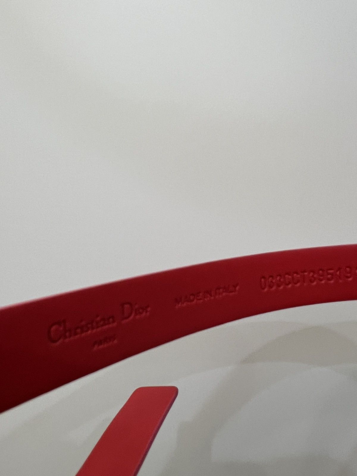 Dior Dior Red Leather belt Women’s Size 42 Size ONE SIZE - 12 Thumbnail