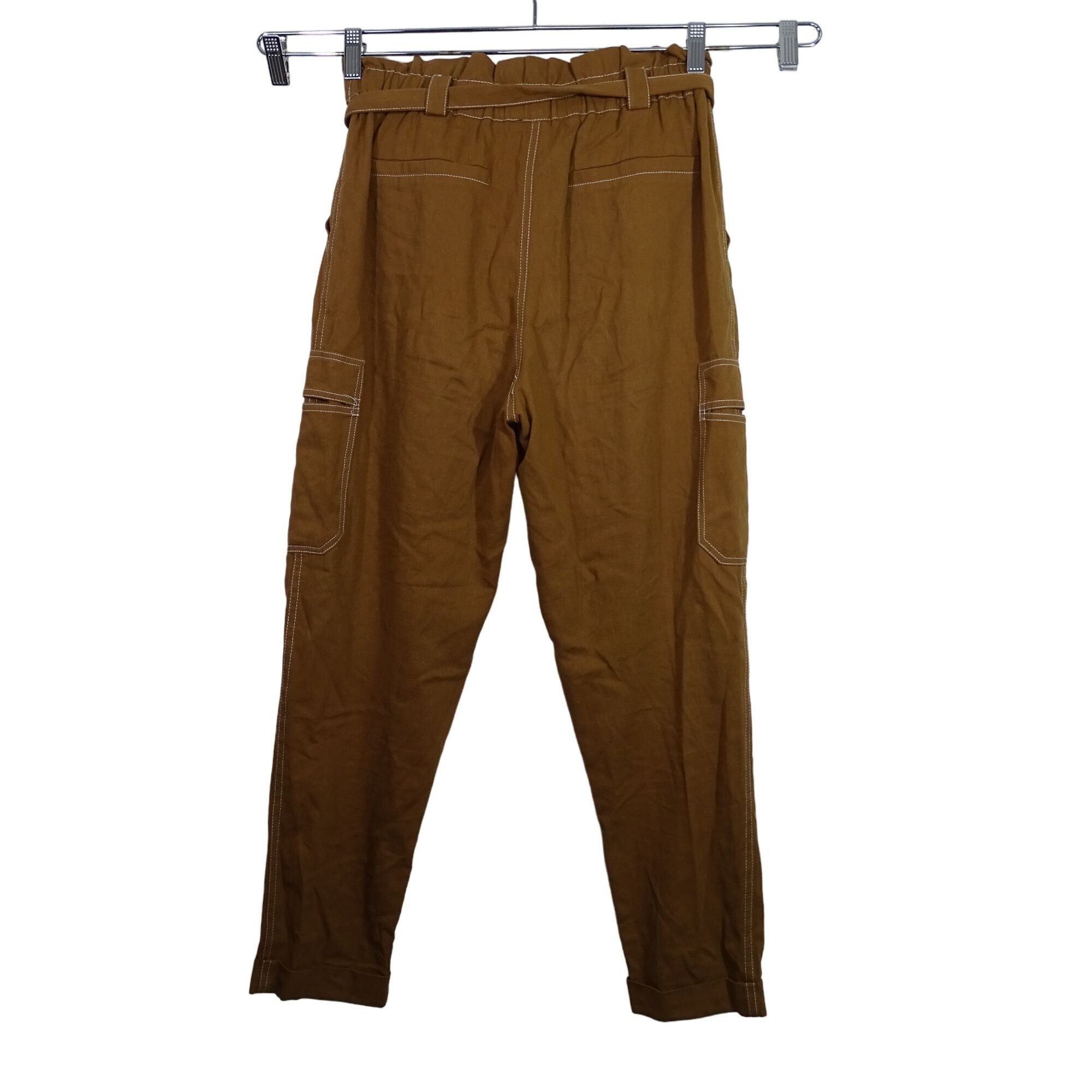 Kendall And Kylie Kendall and Kylie Cropped Paperbag Cargo Pants Belted Size M Size 30" / US 8 / IT 44 - 5 Thumbnail