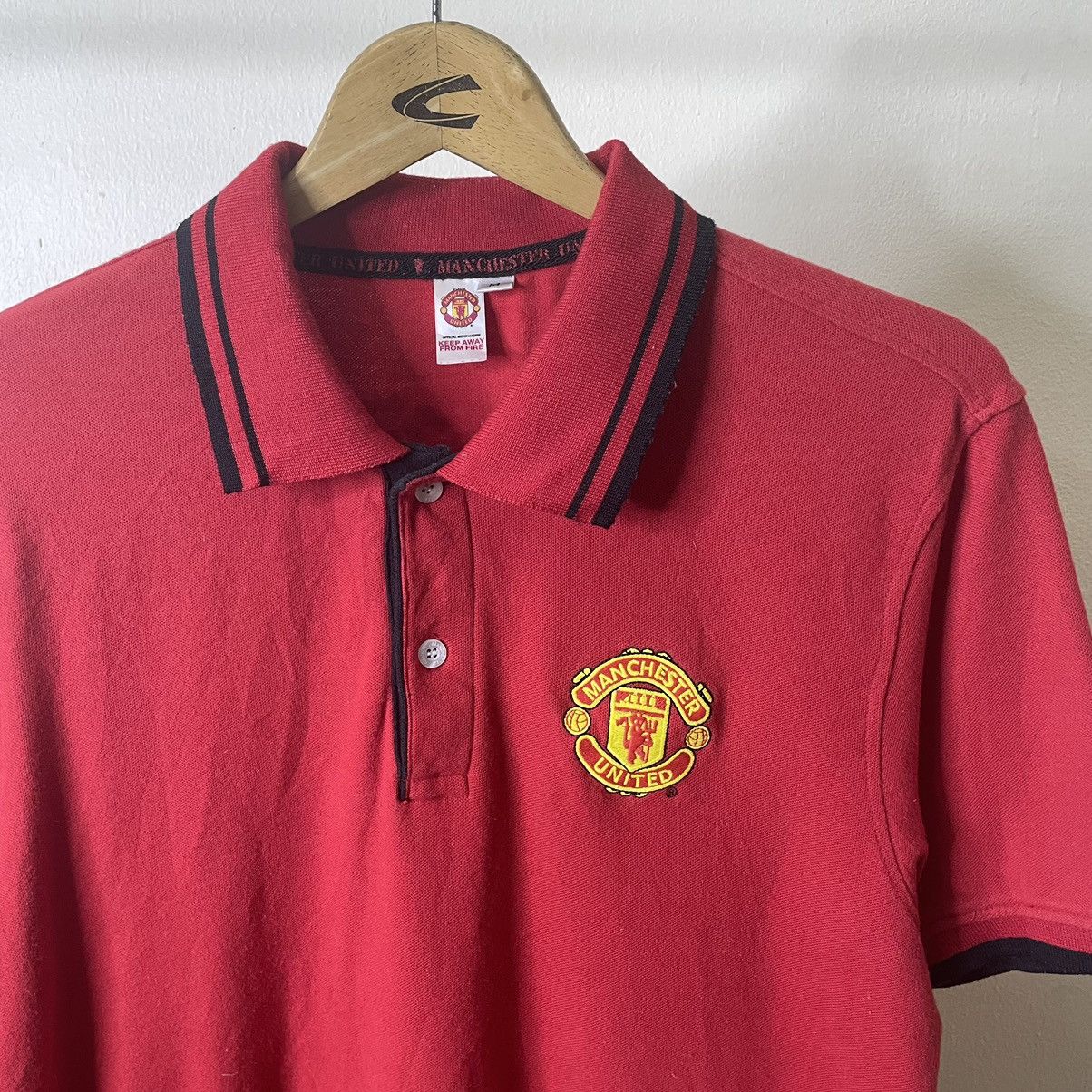 Vintage Manchester United Official Merchandise Polo T Shirt Size US M / EU 48-50 / 2 - 2 Thumbnail