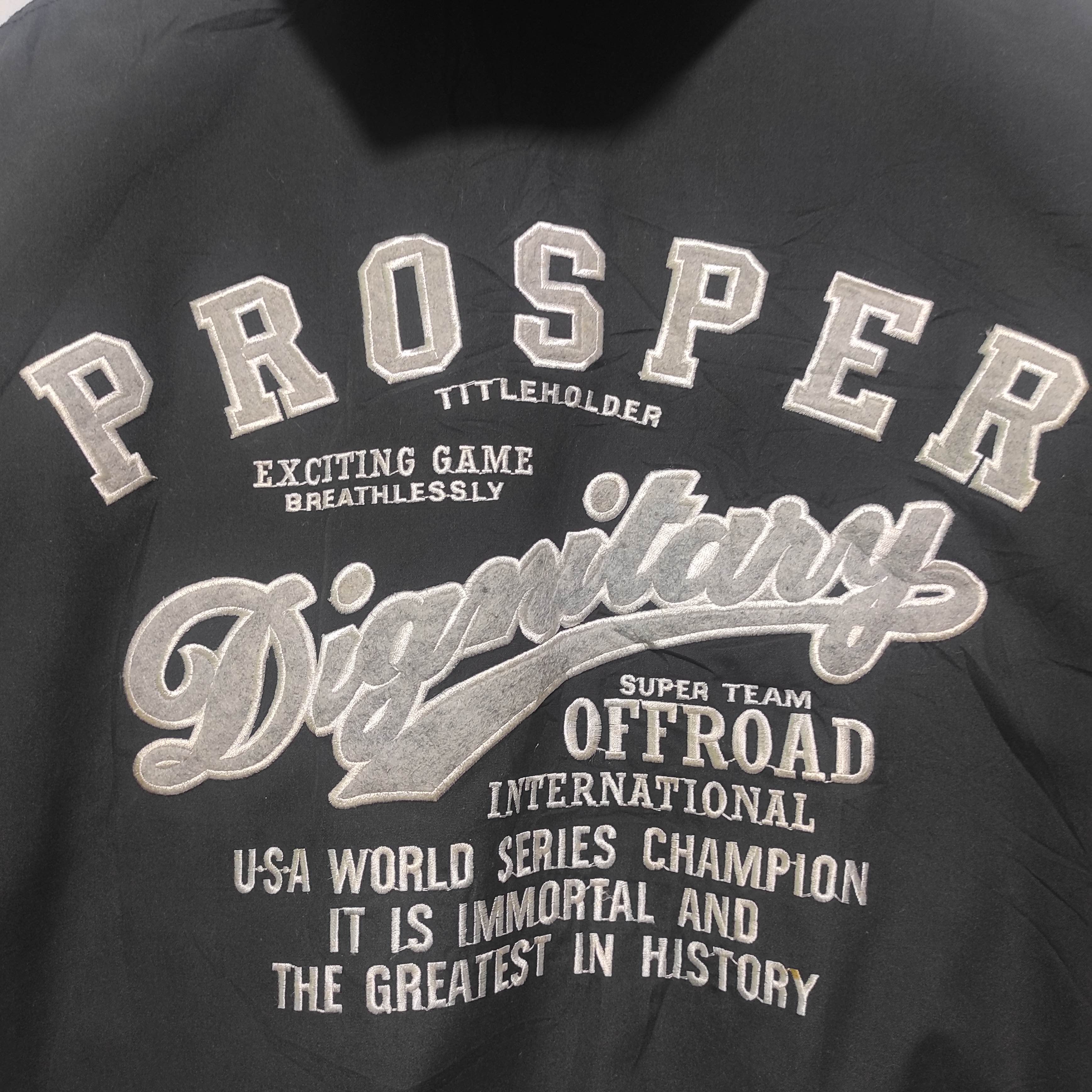 Japanese Brand Vintage Prosper Dignitary Bomber Hoodie Jacket Reversible Size US L / EU 52-54 / 3 - 3 Thumbnail