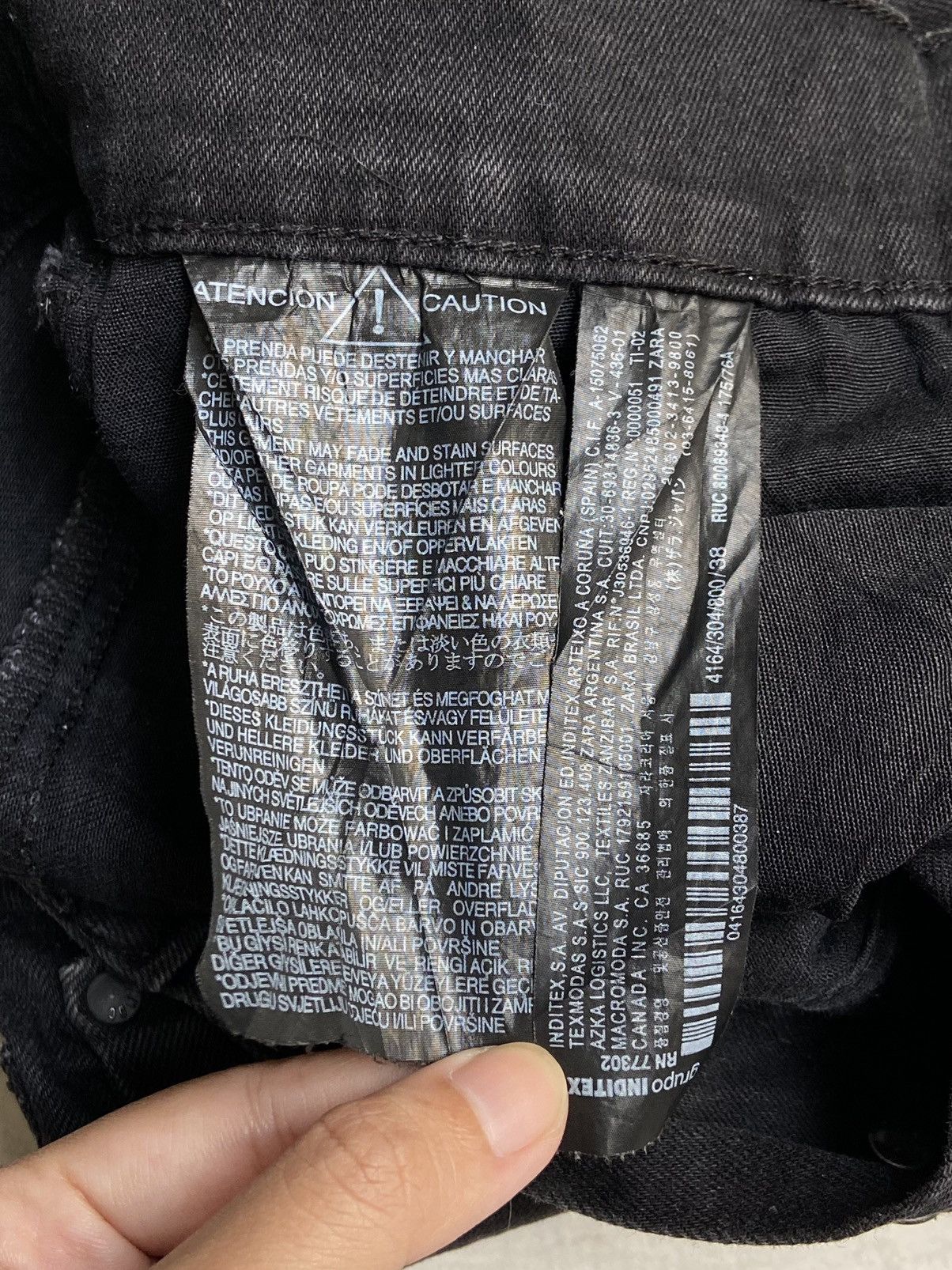 Zara ZARA MAN Black Buttonfly Zip Denim Size US 28 / EU 44 - 15 Thumbnail