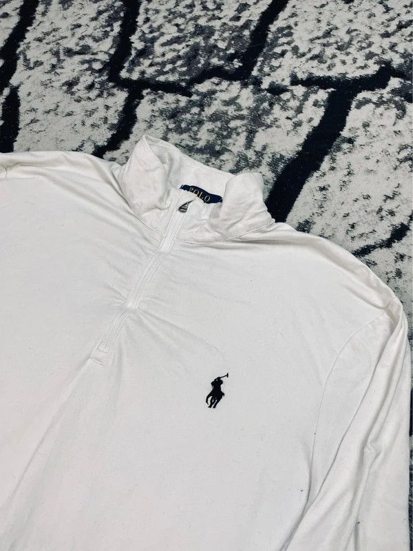 Ralph Lauren Polo Ralph Lauren halfzip sweatshirt white M Size US M / EU 48-50 / 2 - 3 Thumbnail