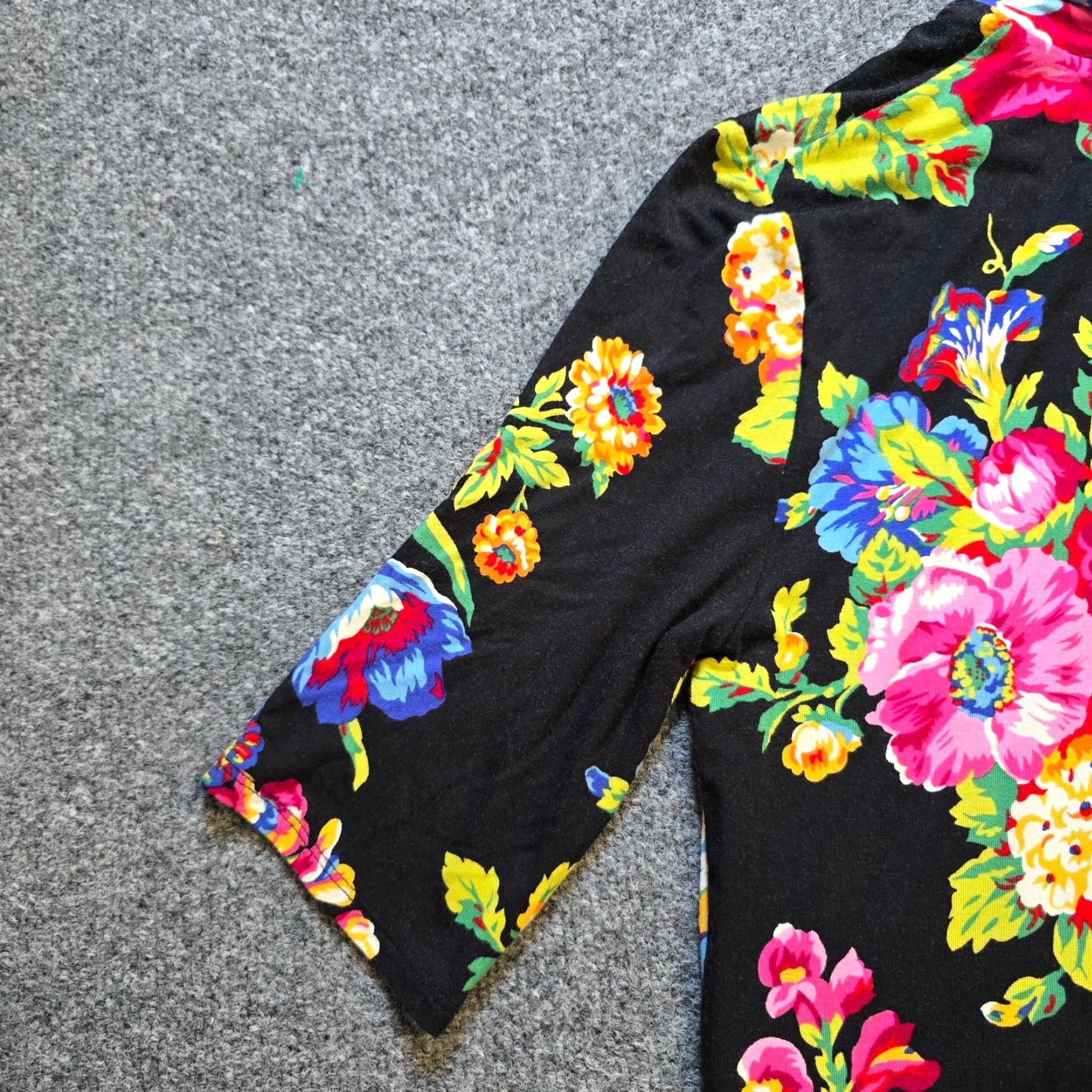Anthropologie VINTAGE Ett Twa Dress Womens XS Black Floral Fitted Turtleneck Midi Coreyell Anthropologie Dress Women Pencil Lined Stretch Size XS / US 0-2 / IT 36-38 - 4 Thumbnail