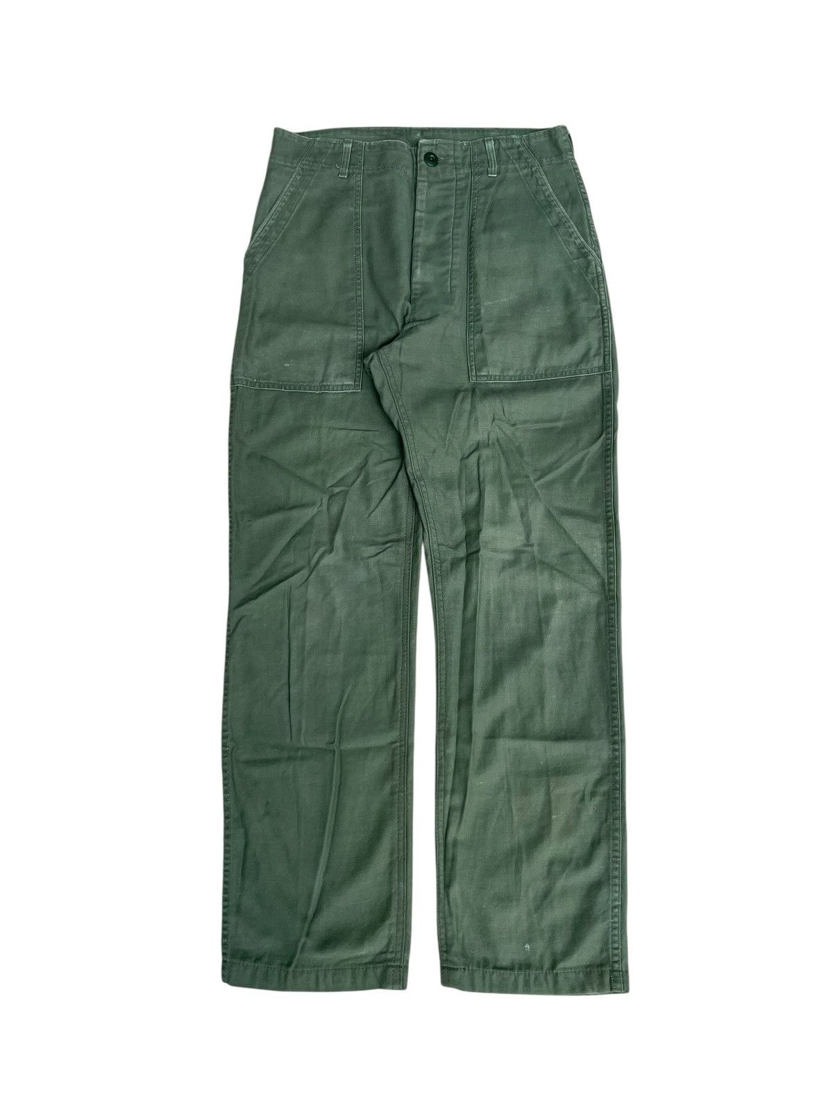Vintage OG 107 VTG US Army Fatigue Military Baker Pants Size US 30 / EU 46 - 1 Thumbnail