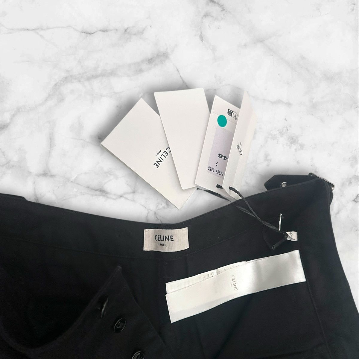 Celine Celine Homme Harness Cargo Shorts Size US 31 - 4 Thumbnail
