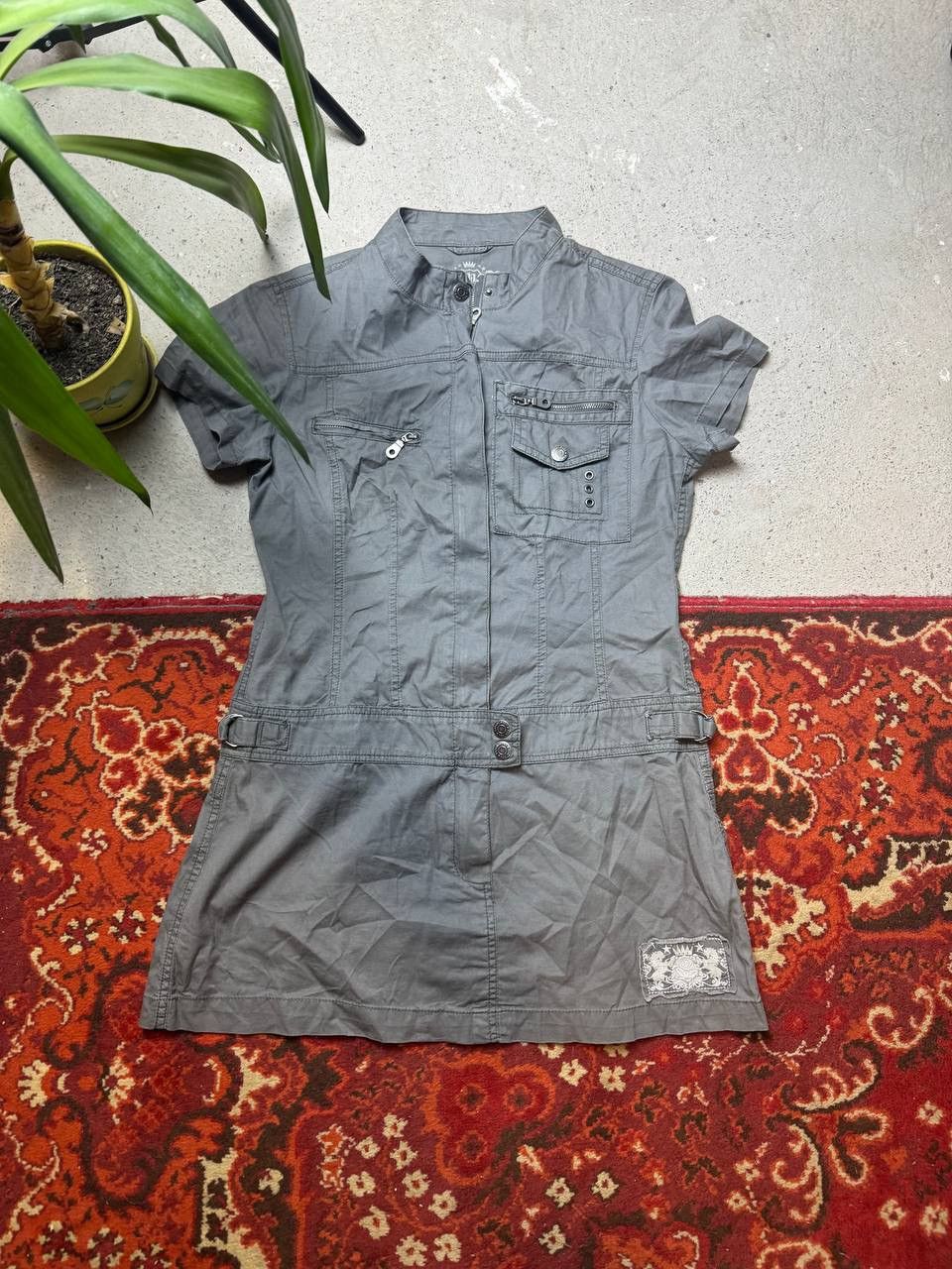 Japanese Brand × Vintage Vintage Y2K Clockhouse cotton Mini Dress Size M / US 6-8 / IT 42-44 - 1 Thumbnail