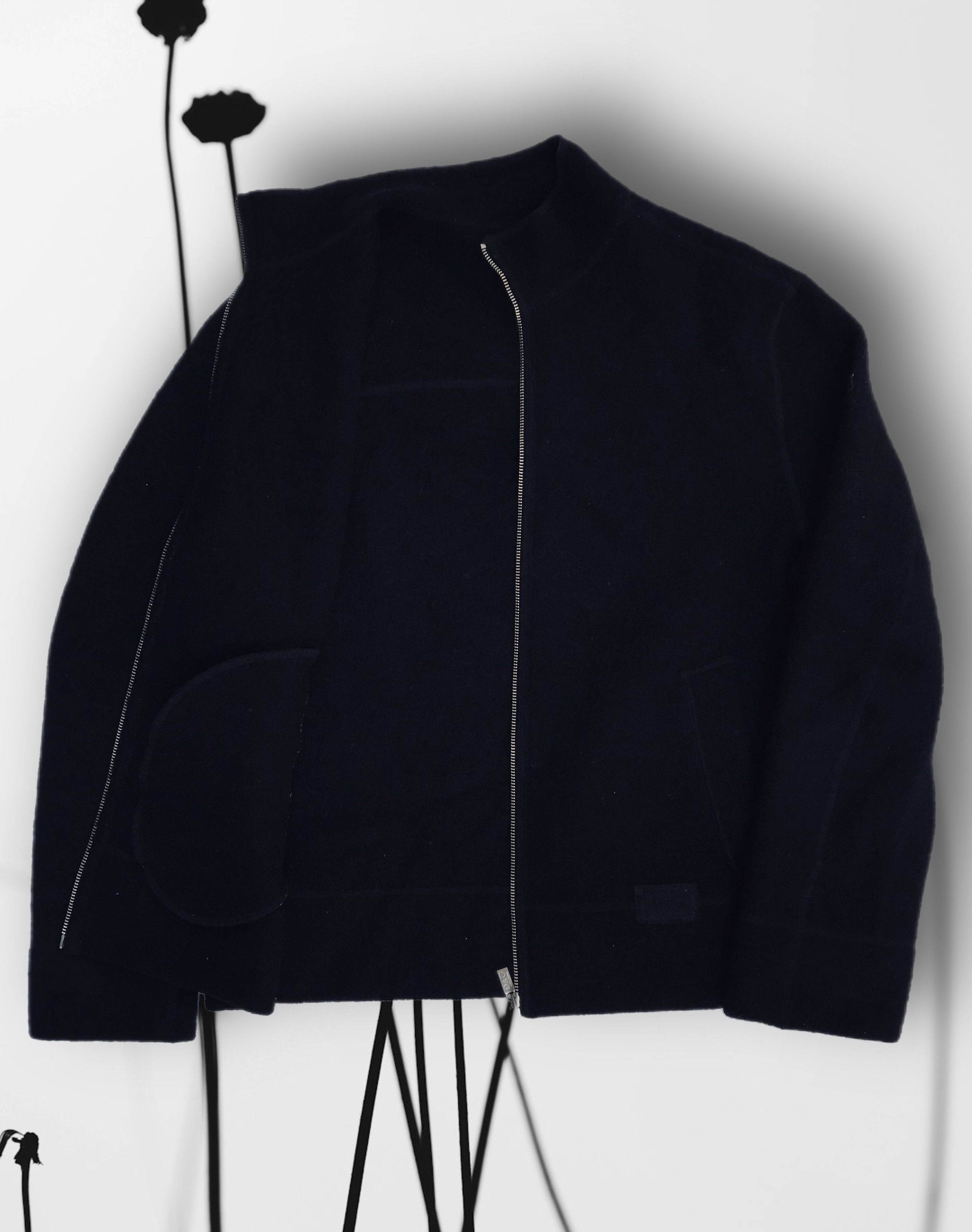 Dolce & Gabbana Dolce & Gabbana Wool Jacket Men’s Zip Bomber Black Vintage Size US L / EU 52-54 / 3 - 9 Thumbnail