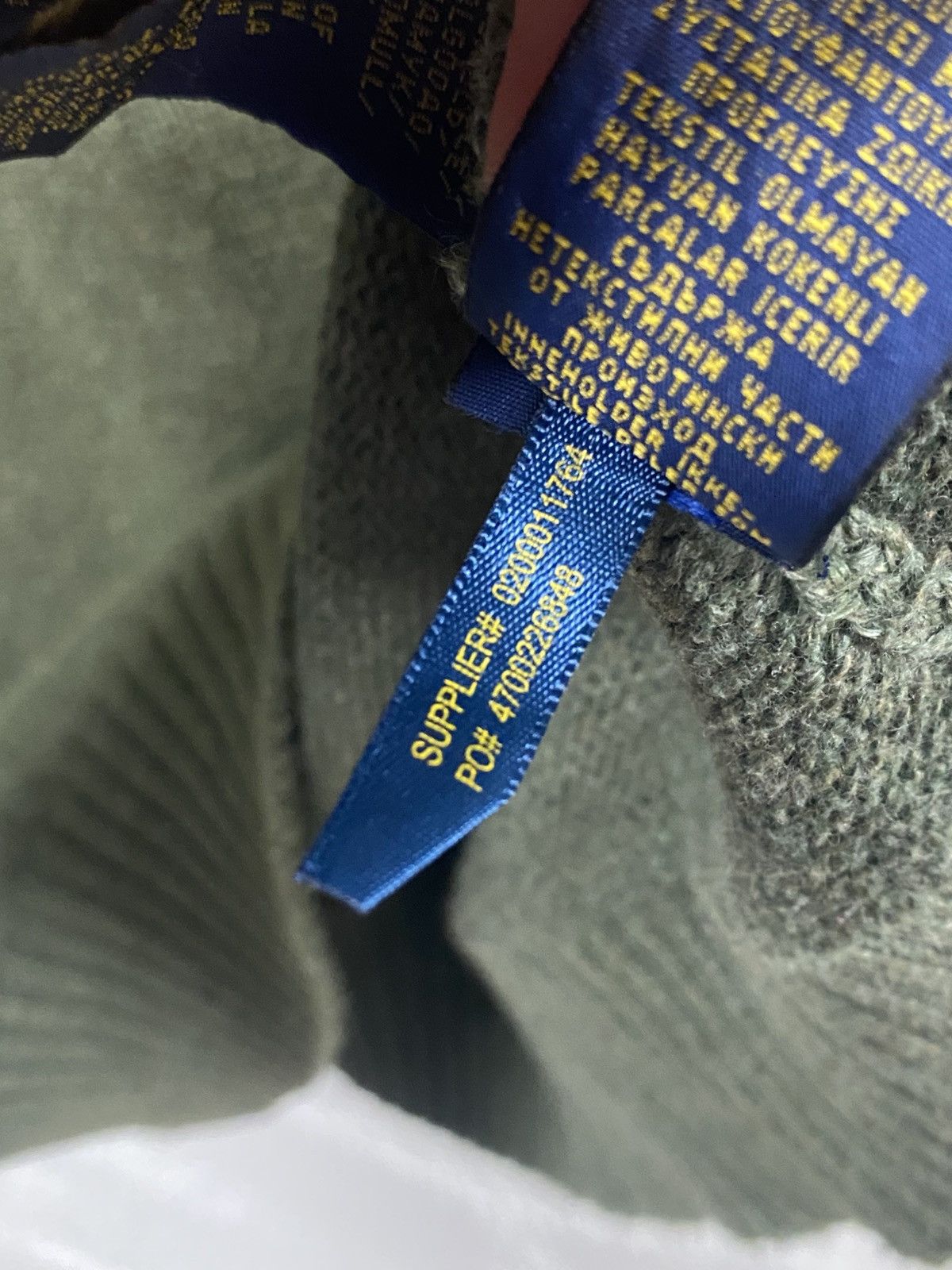 Polo Ralph Lauren Polo Ralph Lauren Green Knitted 1/4 zip Sweater Size: L Size US L / EU 52-54 / 3 - 7 Thumbnail