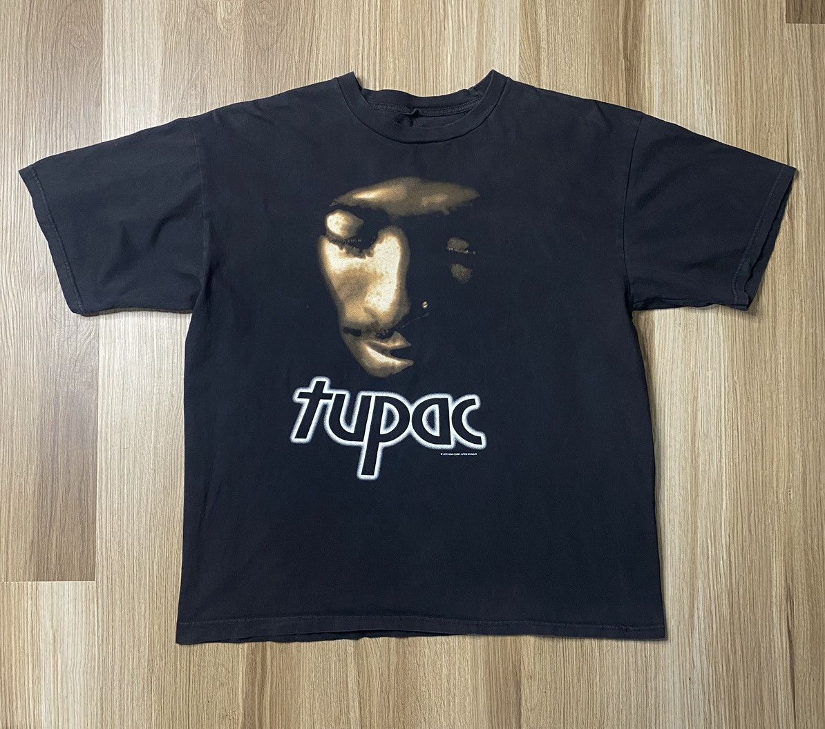 image of Rap Tees x Vintage VTG 2001 Tupac Mens XL Remember Me 2 Sided Rap 2Pac T Shirt in Black