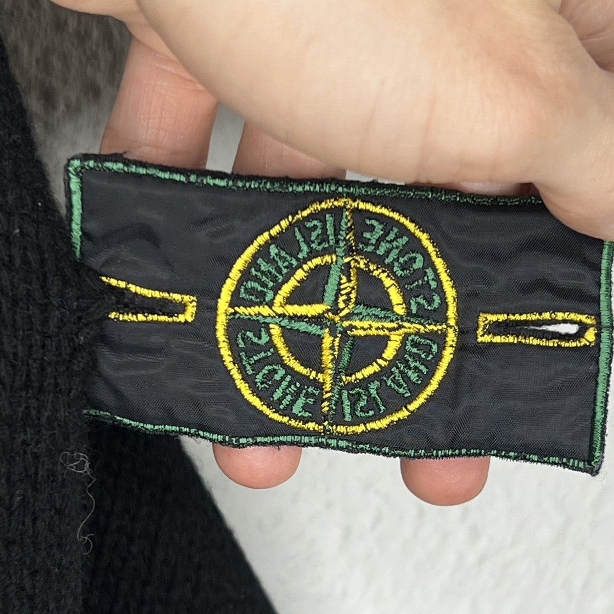 Stone Island × Vintage Vintage Stone Island Knitwear Jumper Sweater Green Badge Size US M / EU 48-50 / 2 - 7 Thumbnail