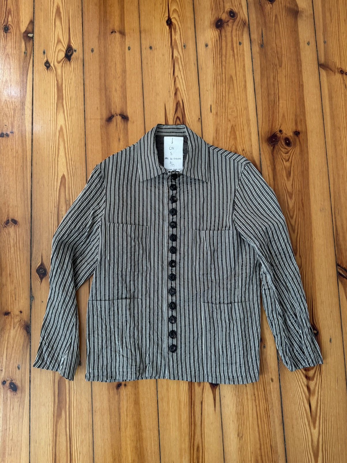 John Alexander Skelton John Alexander Skelton Grey Striped Shirt