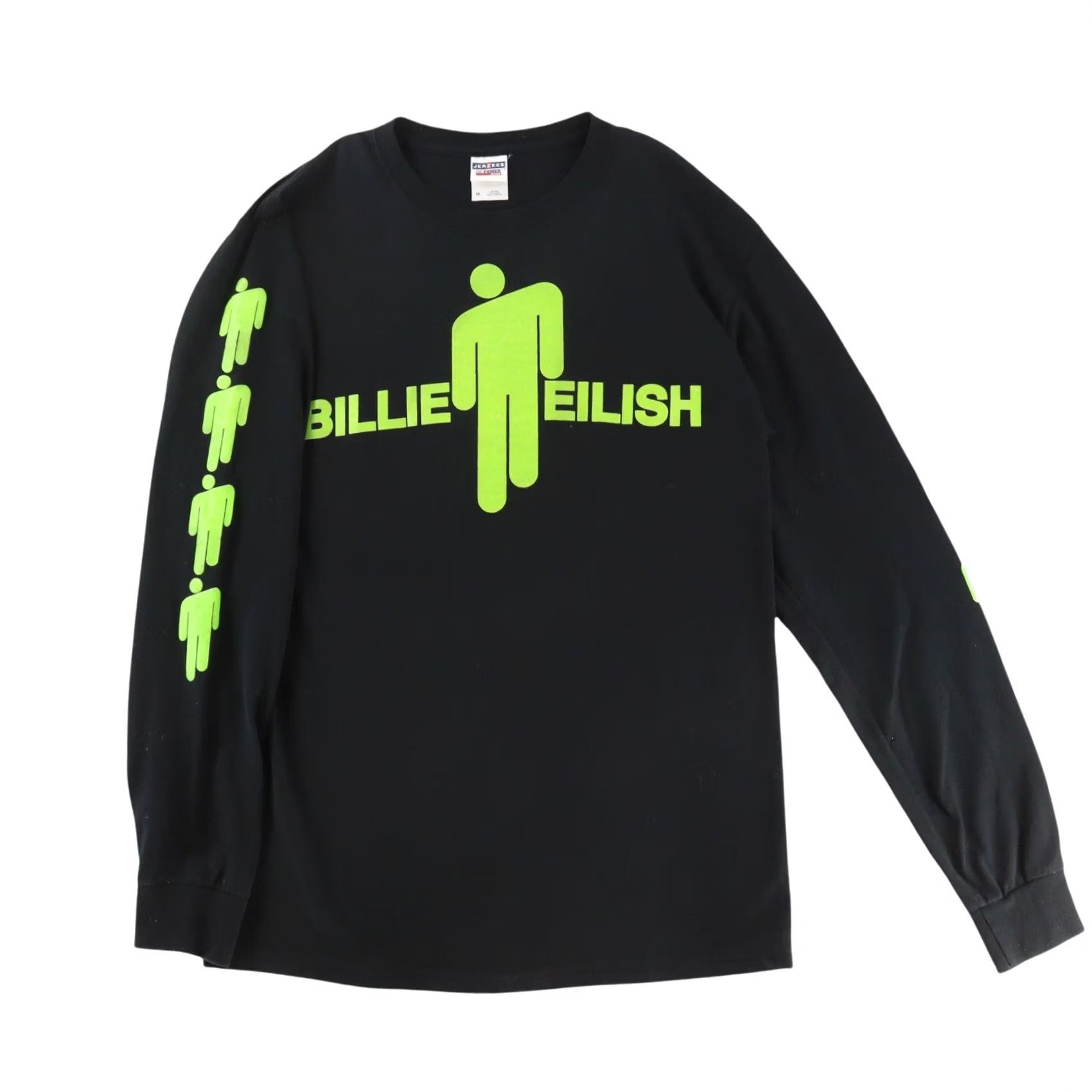 Jerzees Billie Eilish Long Sleeve Size Medium Black RARE Unisex Double Sided Print Size US M / EU 48-50 / 2 - 5 Thumbnail