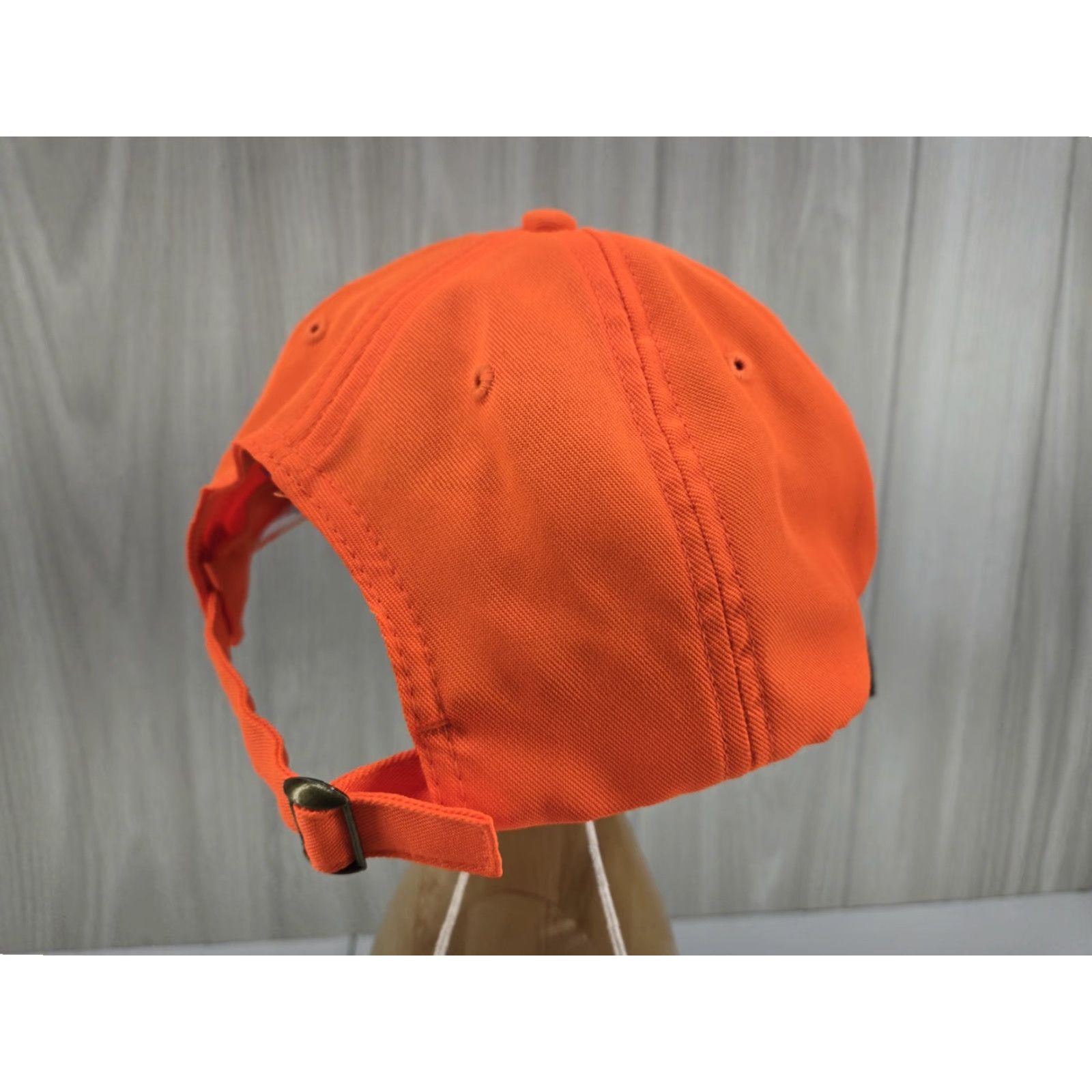 Vintage CAT Baseball Cap Hat OSFM Mens Orange Logo Strapback Camouflage, Thompson Rental Store, One Size Size ONE SIZE - 7 Thumbnail