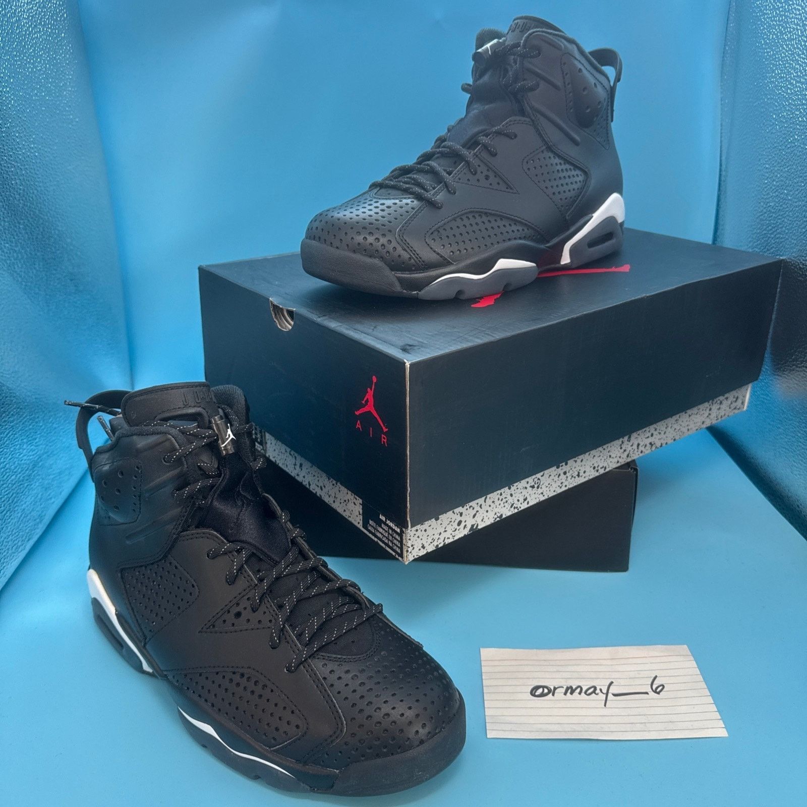 Jordan Brand Jordan 6 Retro "Black Cat" 2016 m8.5 w10 Size US 8.5 / EU 41-42 - 1 Thumbnail