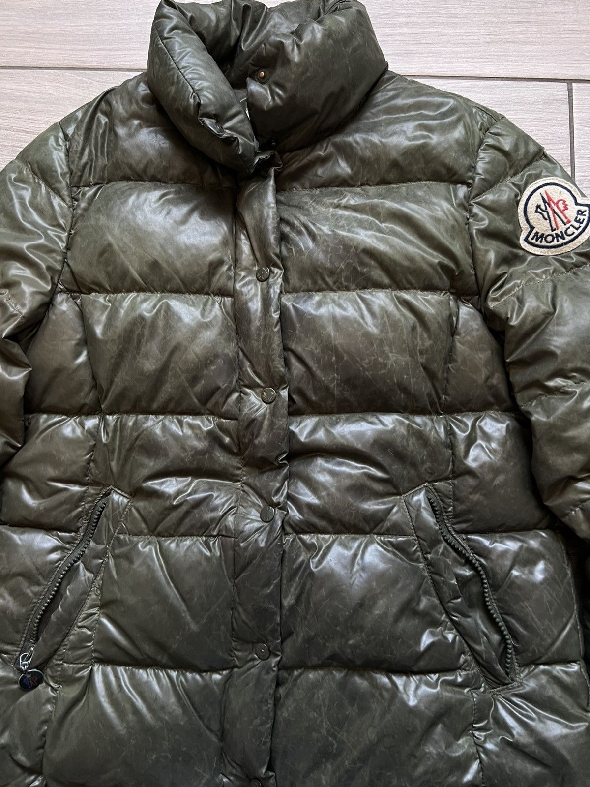 Moncler Moncler Puffer Jacket Green Large Used Size L / US 10 / IT 46 - 4 Thumbnail