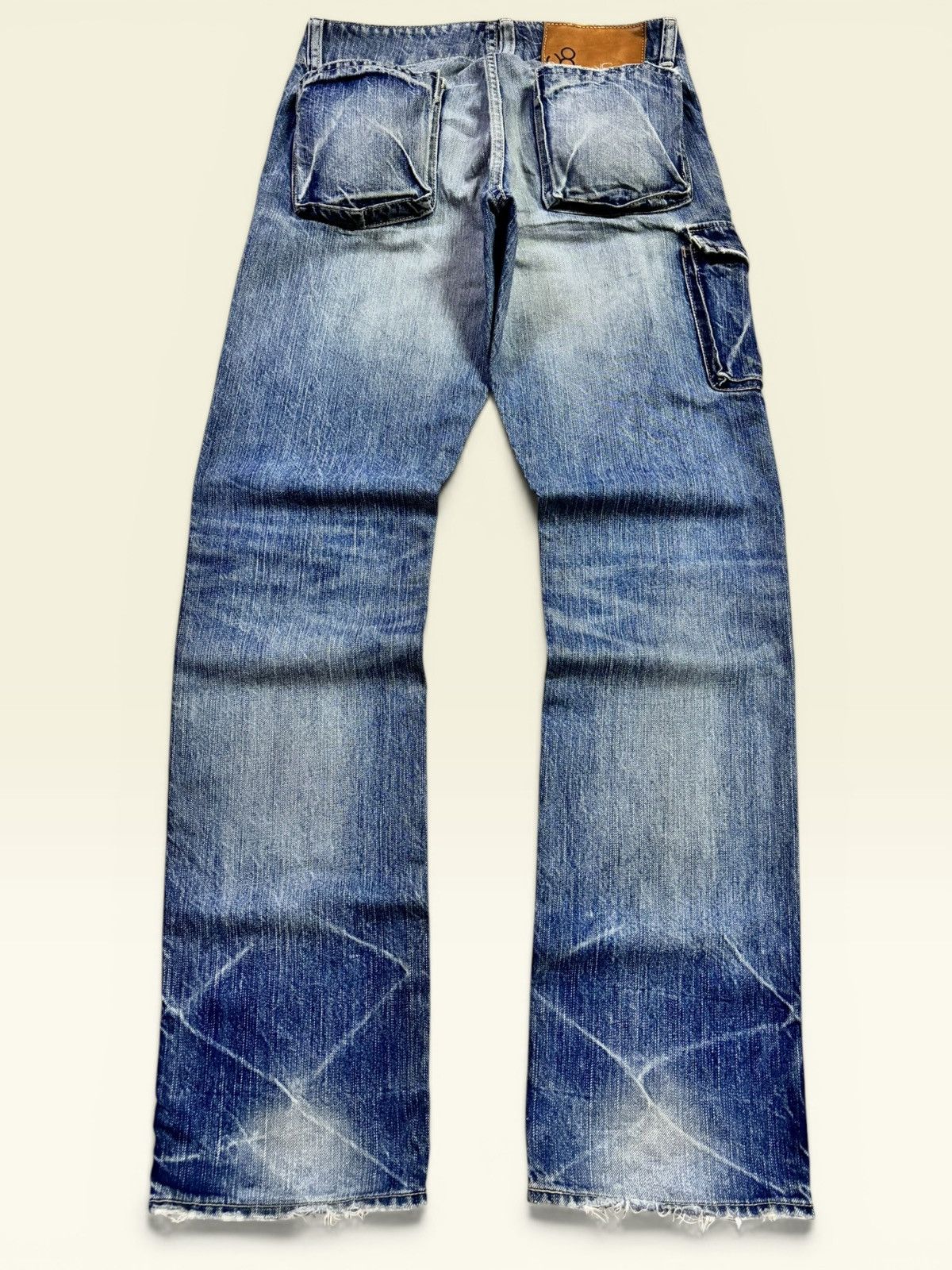 Hysteric Glamour Vtg Japan J8 Johnbull 3d Pocket Grunge Whisker Faded Jeans Size US 30 / EU 46 - 1 Thumbnail